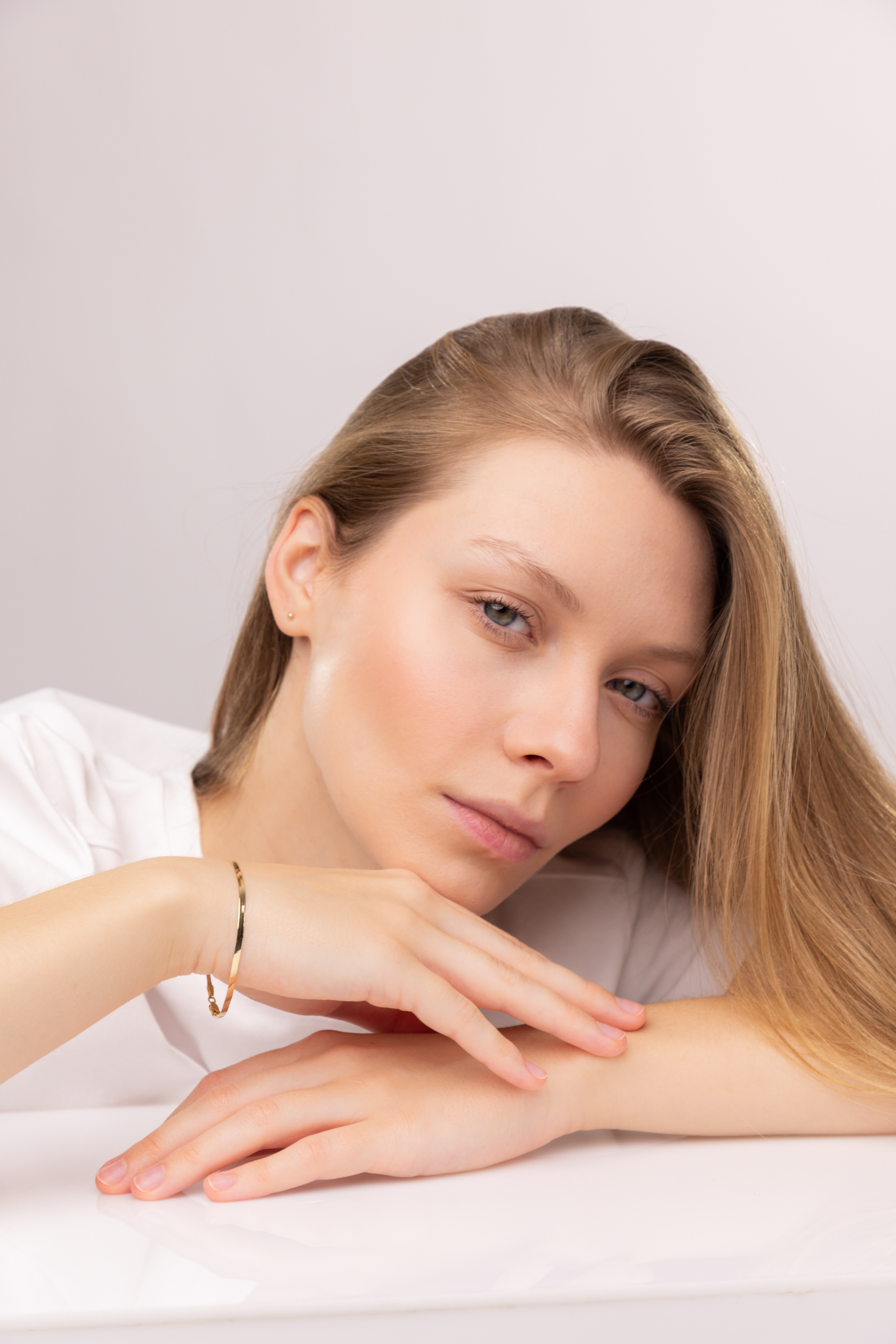 Bransoleta złota taśma 2 mm, długość 18,5 cm, próba 585