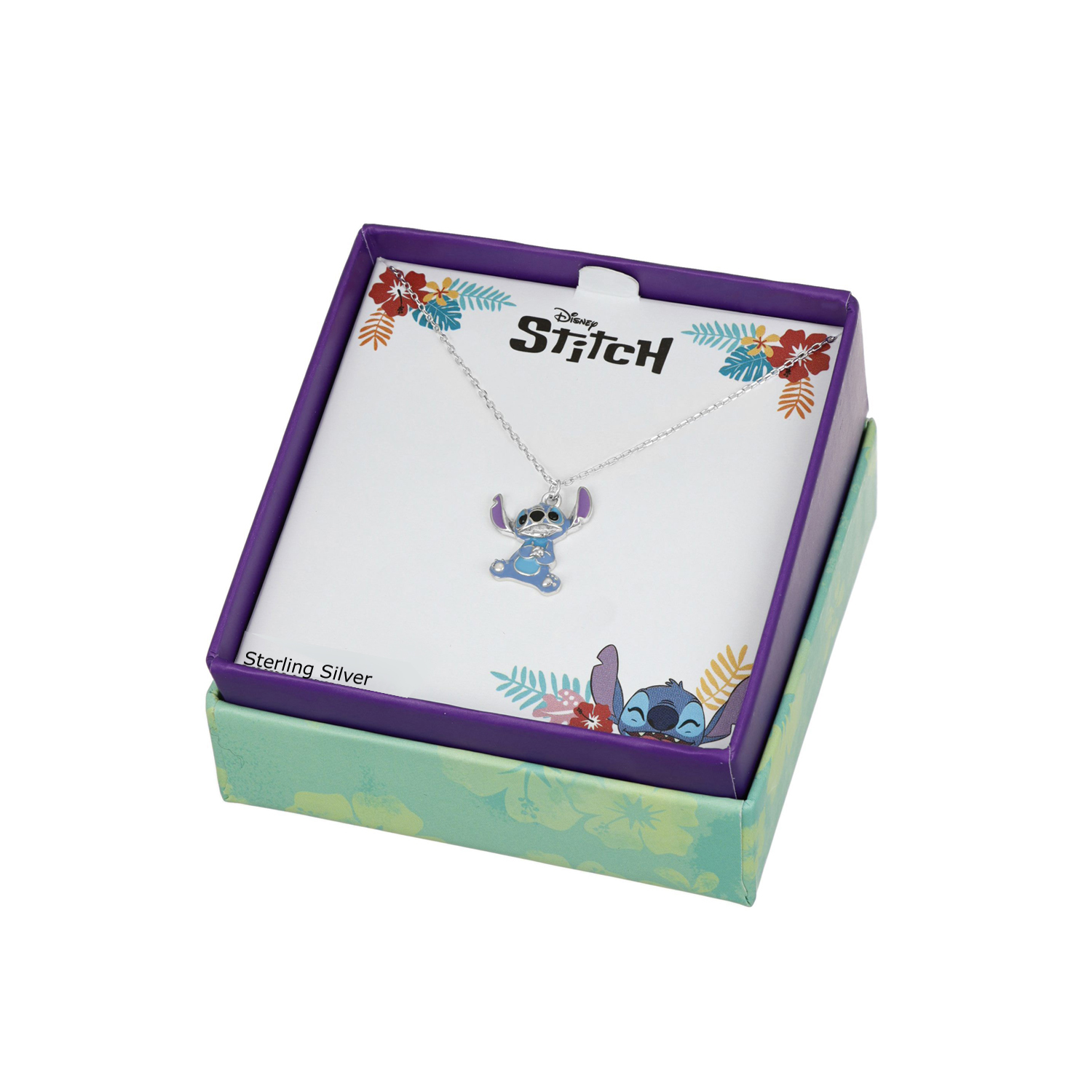 Srebrny naszyjnik Stitch, próba 925