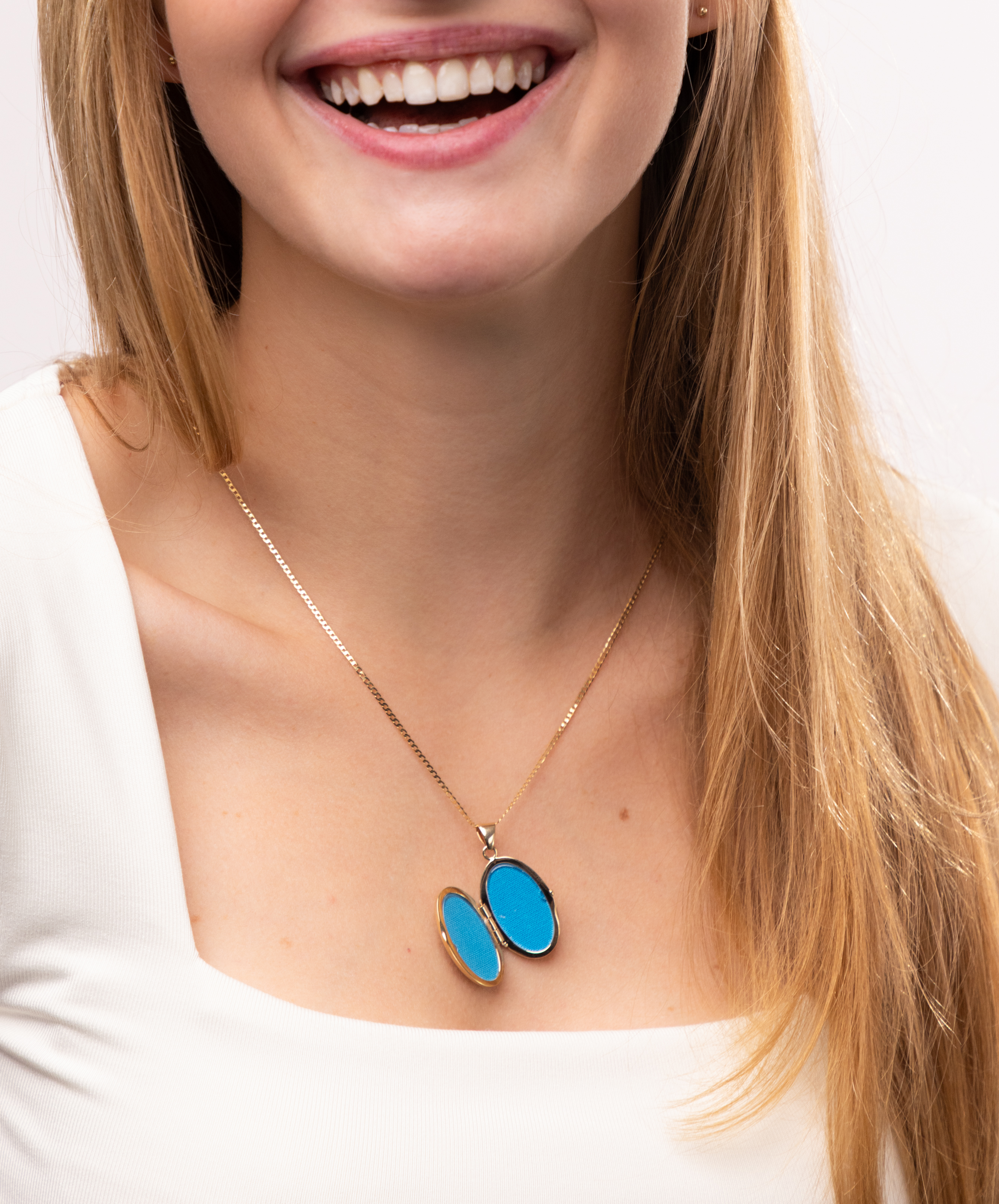 Zawieszka złota puzderko z motywem kwiatowym, próba 585