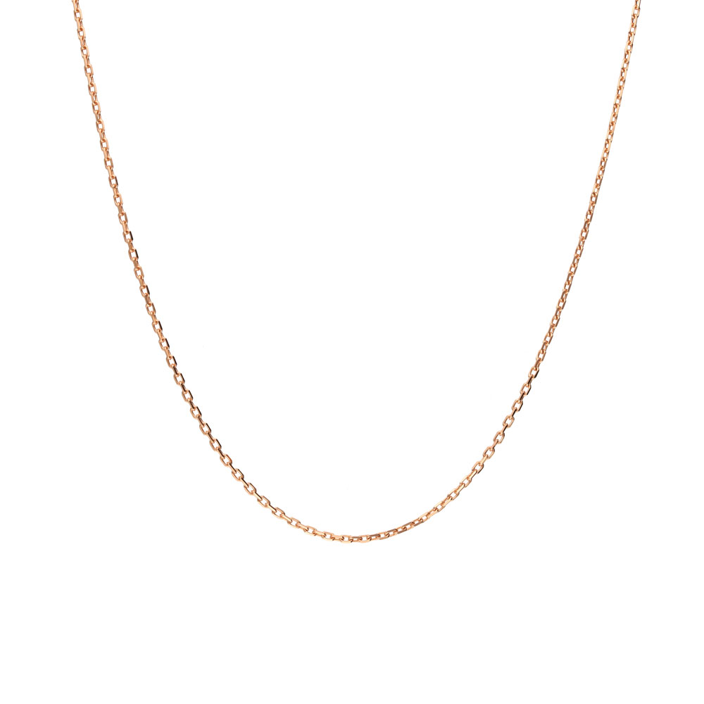 Łańcuszek z różowego złota ankier 0,8 mm, długość 42 cm, próba 585