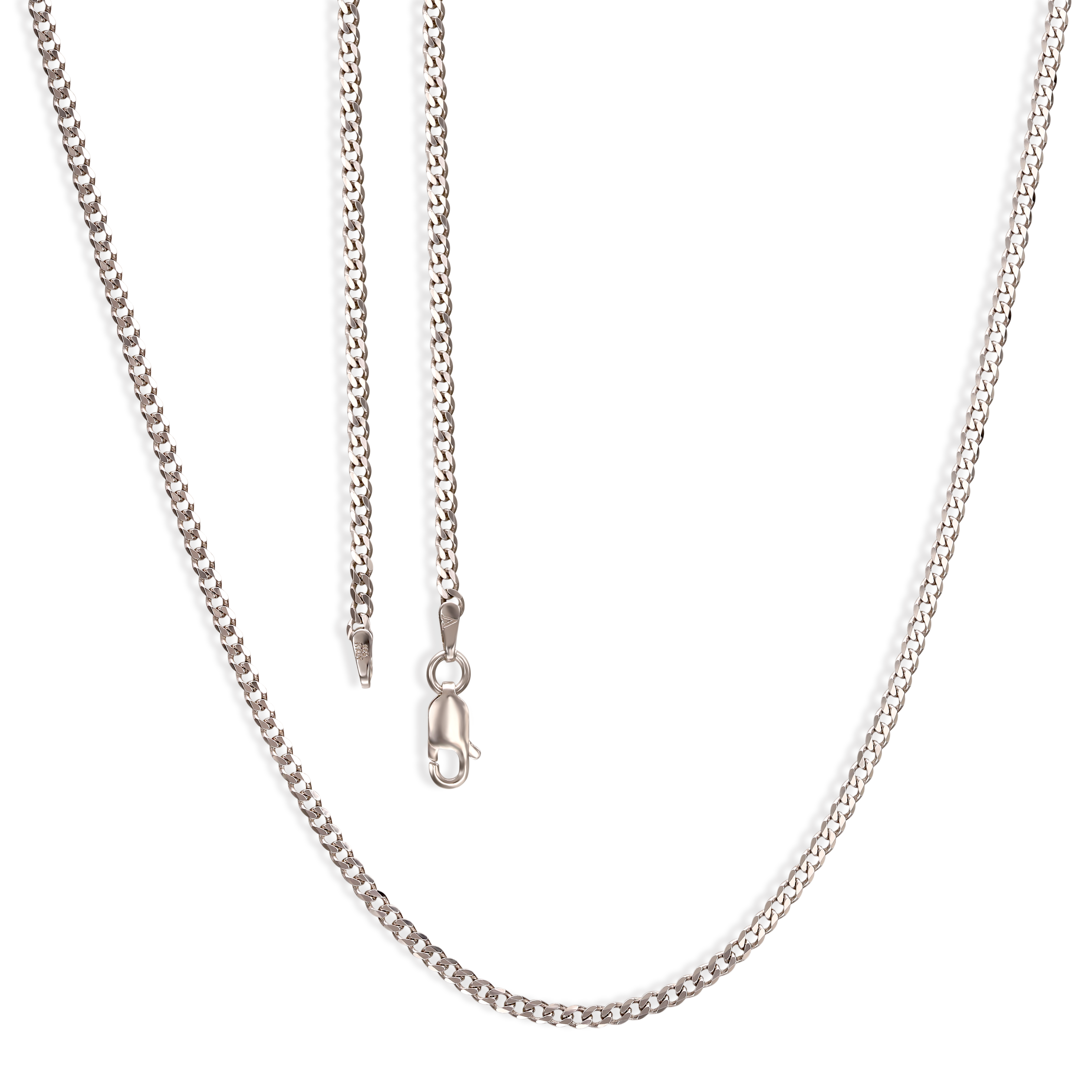 Łańcuszek srebrny unisex pancerka klasyczna 2,3 mm, długość 50 cm, próba 925