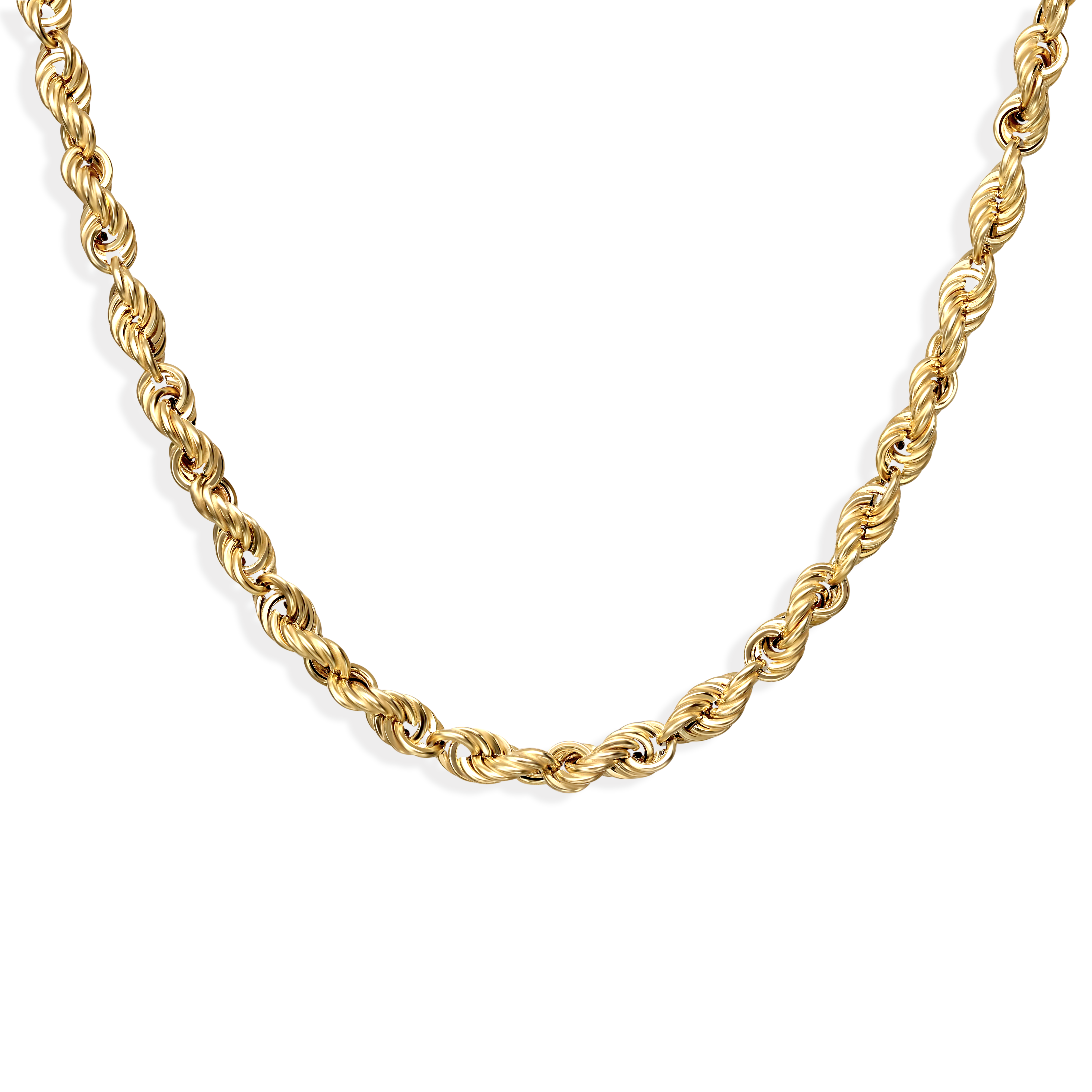 Naszyjnik złoty warkocz, próba 585