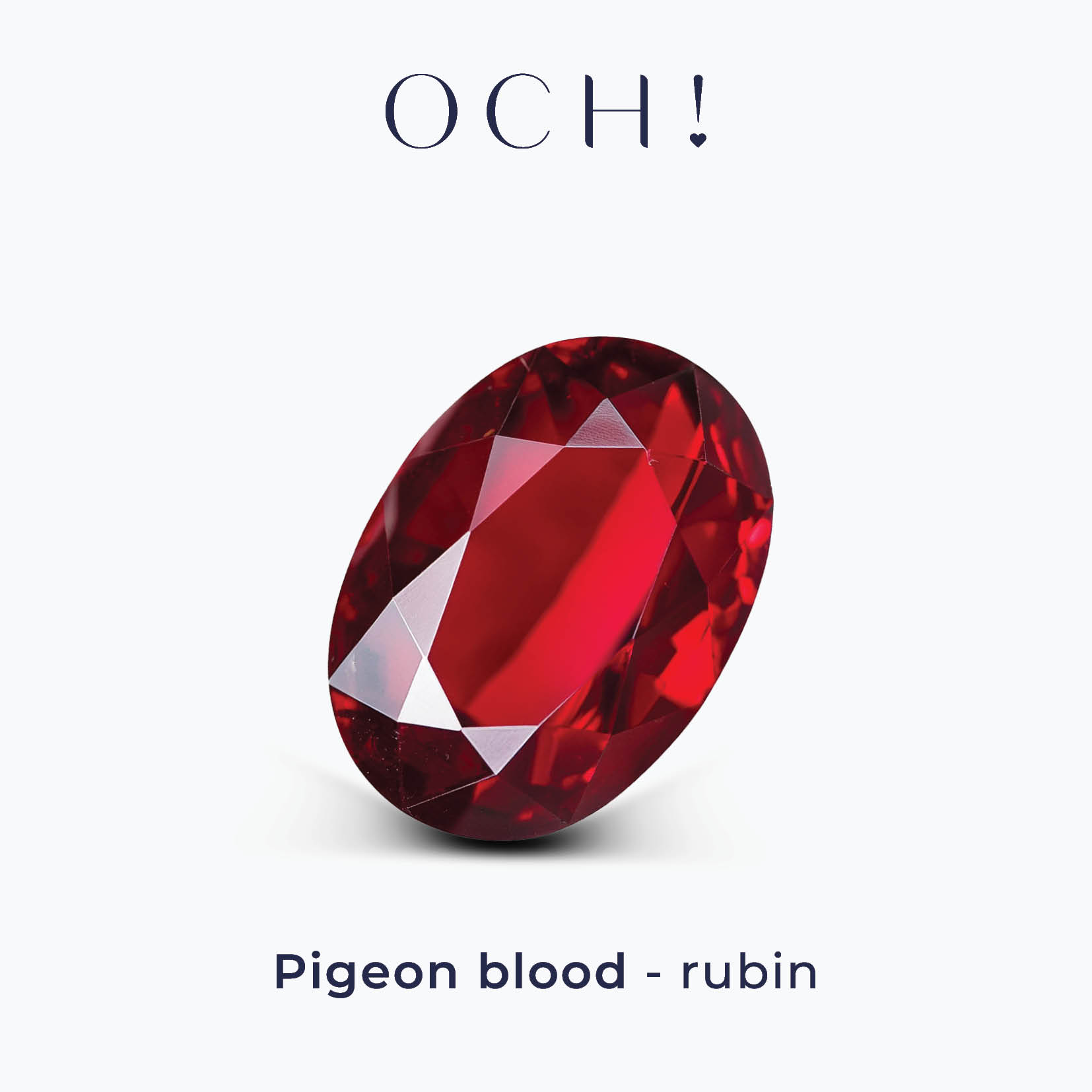 Owalny szlif rubinu pigeon blood Owalny szlif rubinu pigeon blood