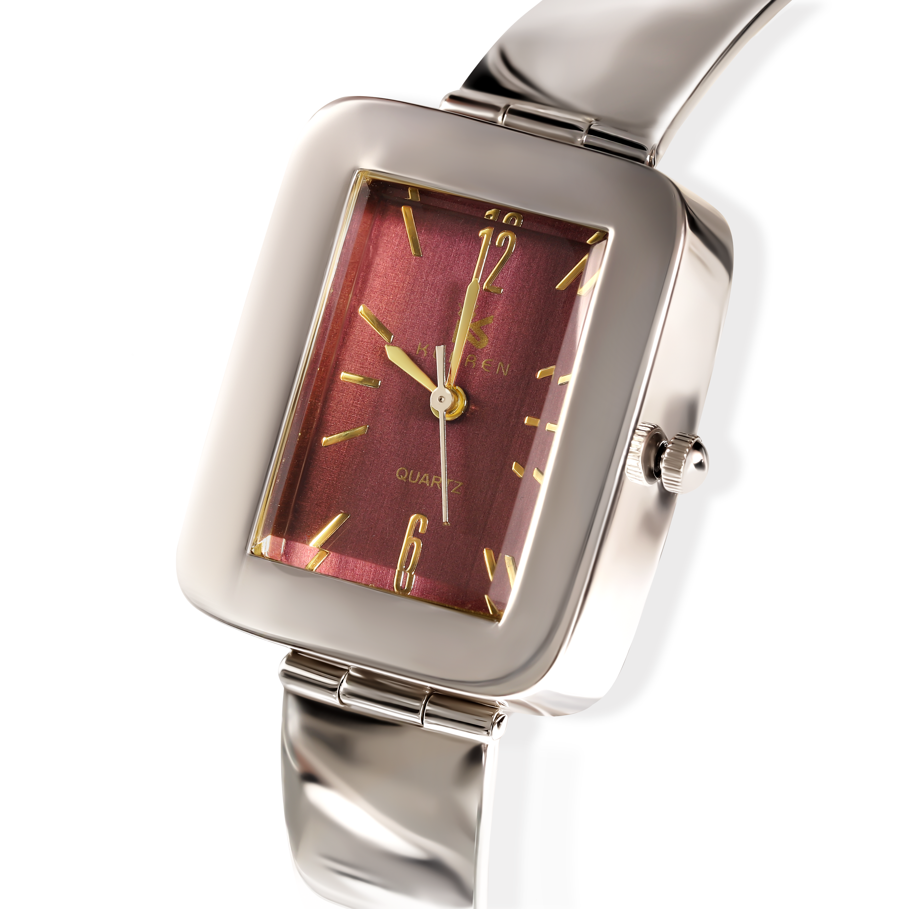 Elegancki srebrny zegarek damski, próba 925