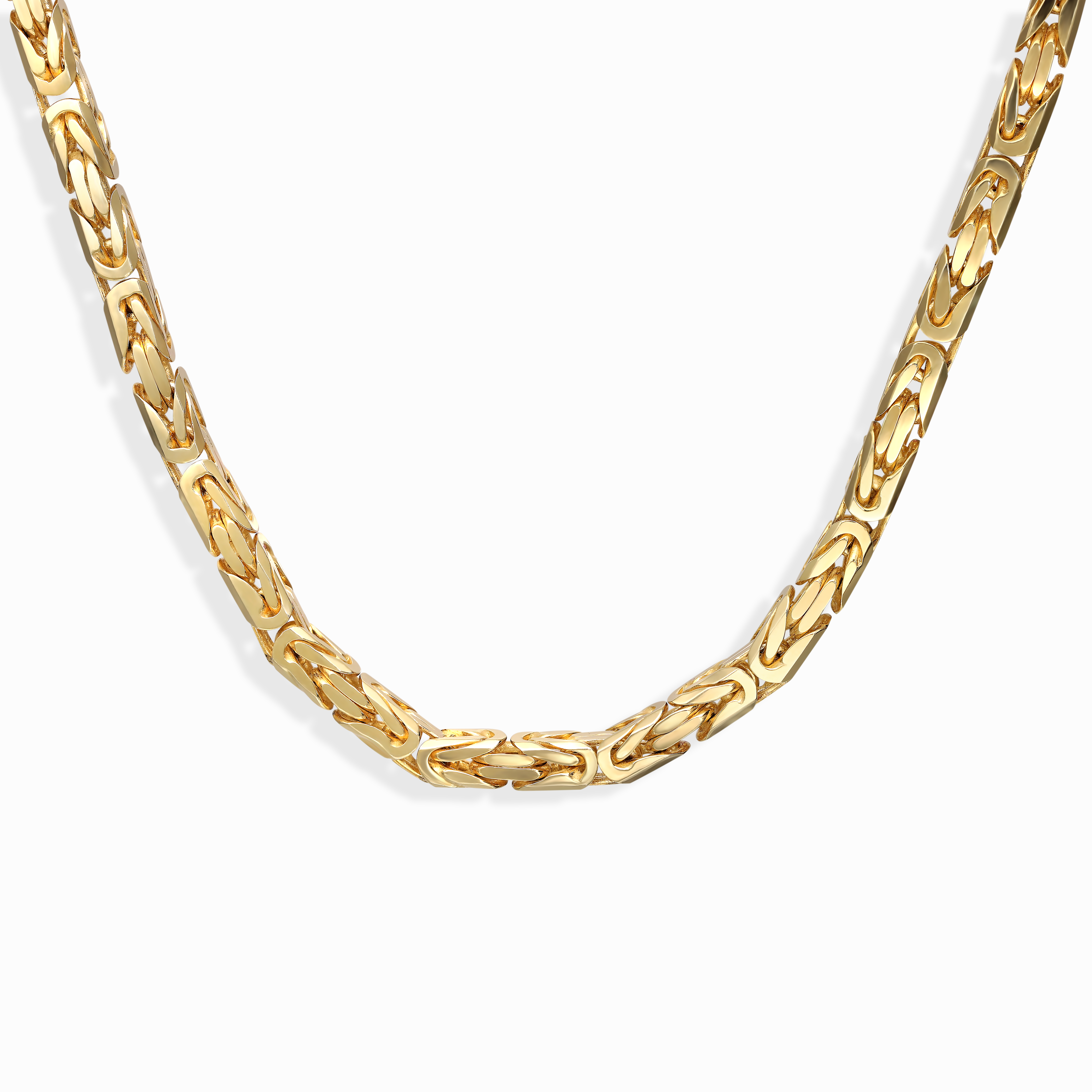 Złoty łańcuch w splocie królewskim, długość 55 cm, próba 585