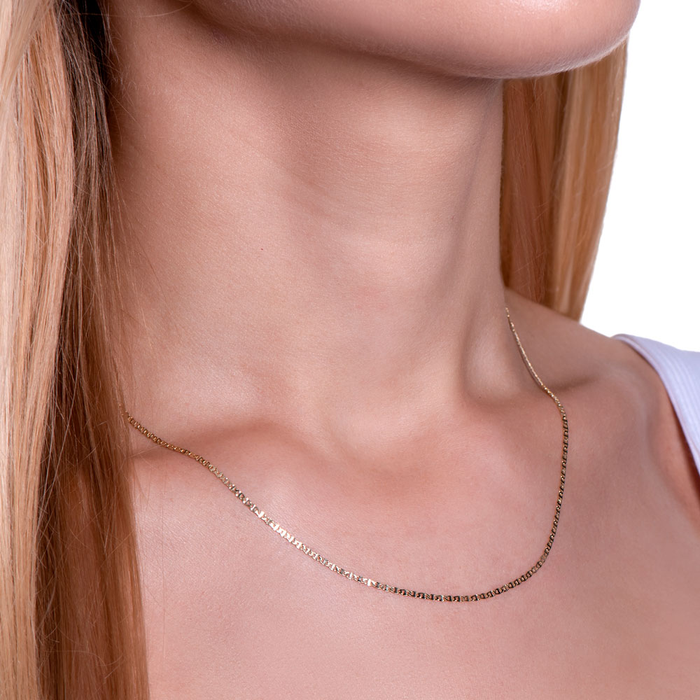 Łańcuszek złoty splot gucci, szerokość 1,5 mm, długość 50 cm, próba 585