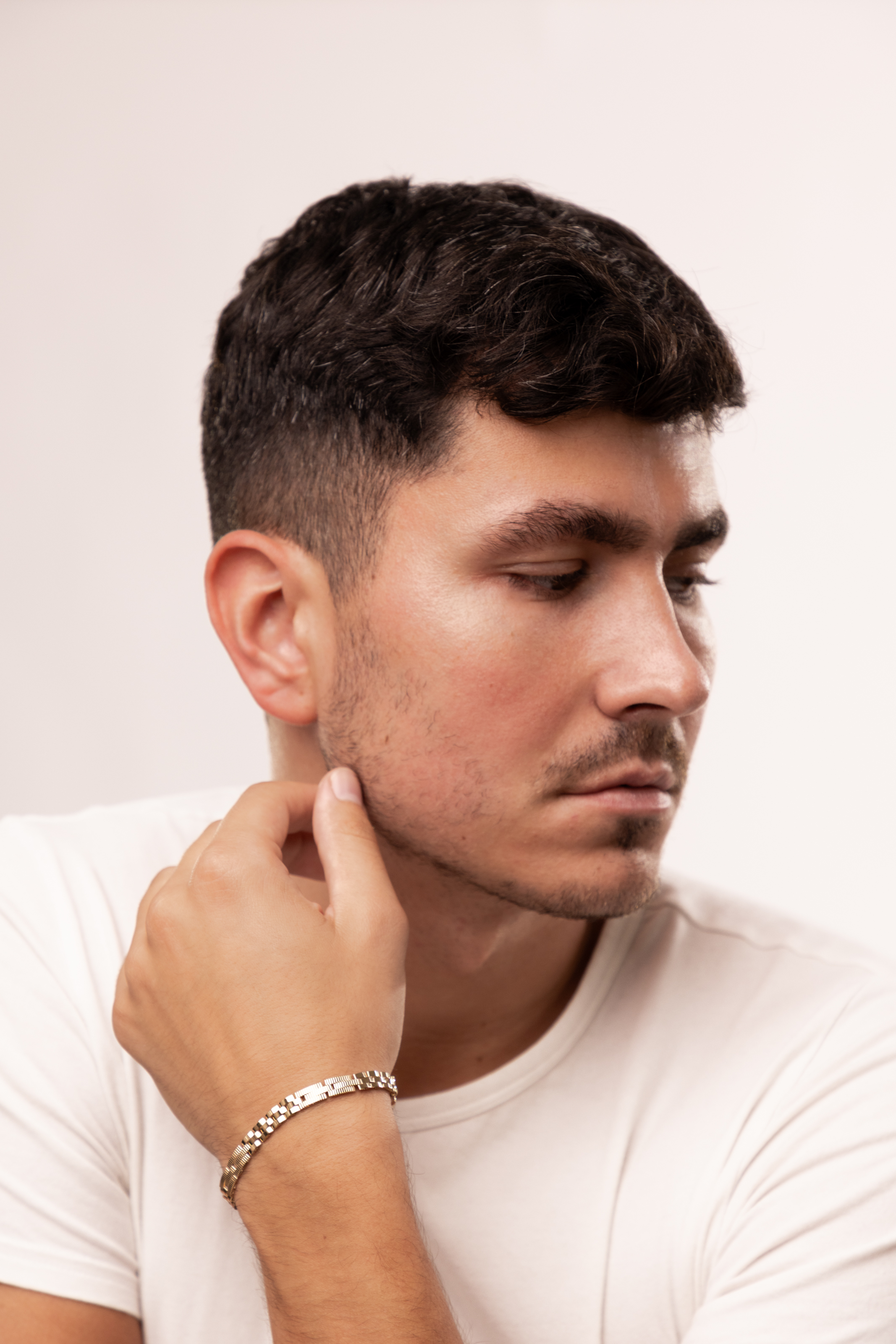 Bransoleta złota męska, długość 20 cm, próba 585