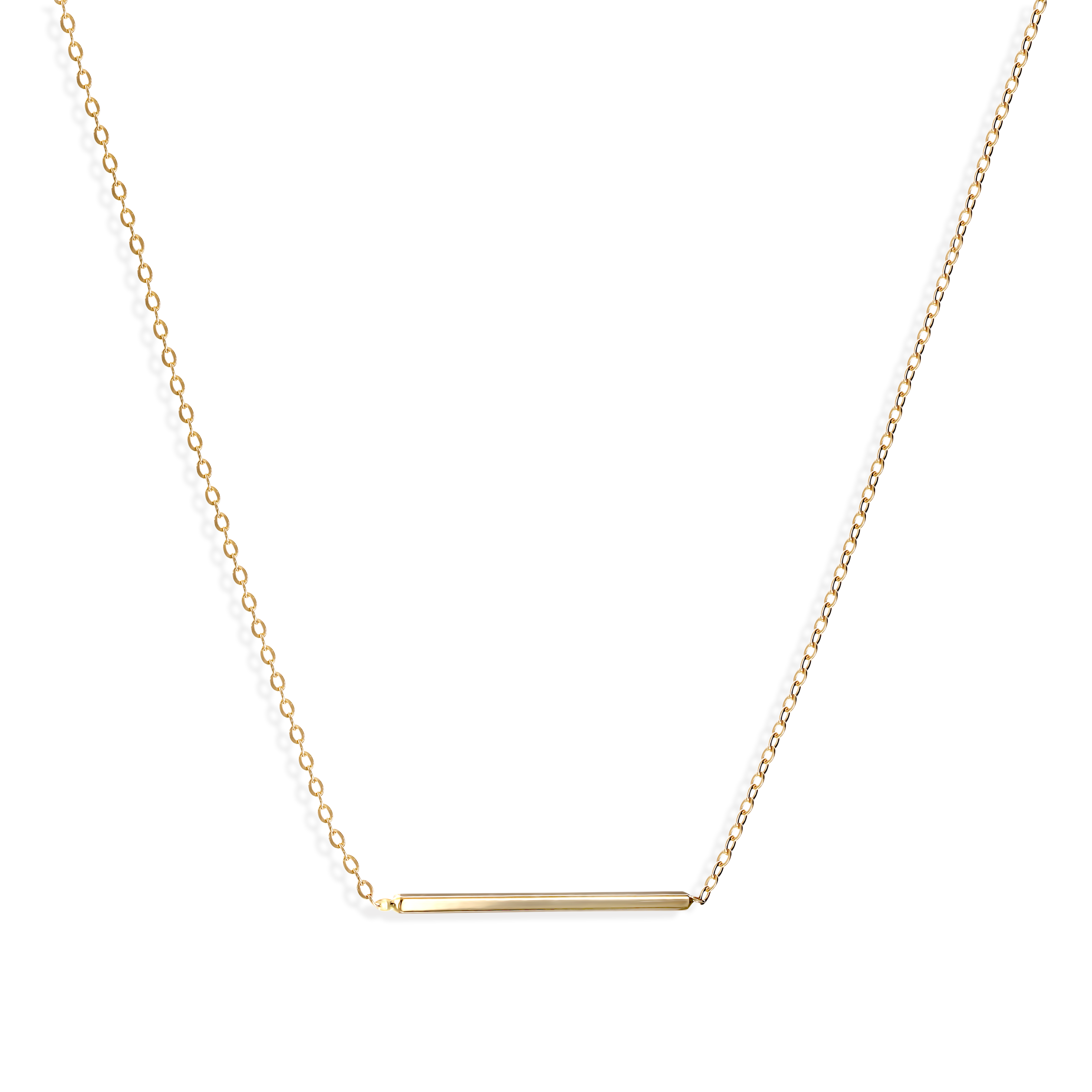 Minimalistyczny naszyjnik złoty, próba 585