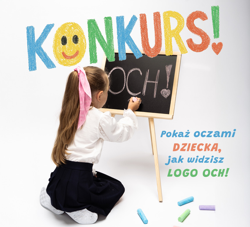 Dziewczynka rysuje logo och sklepu z biżuterią