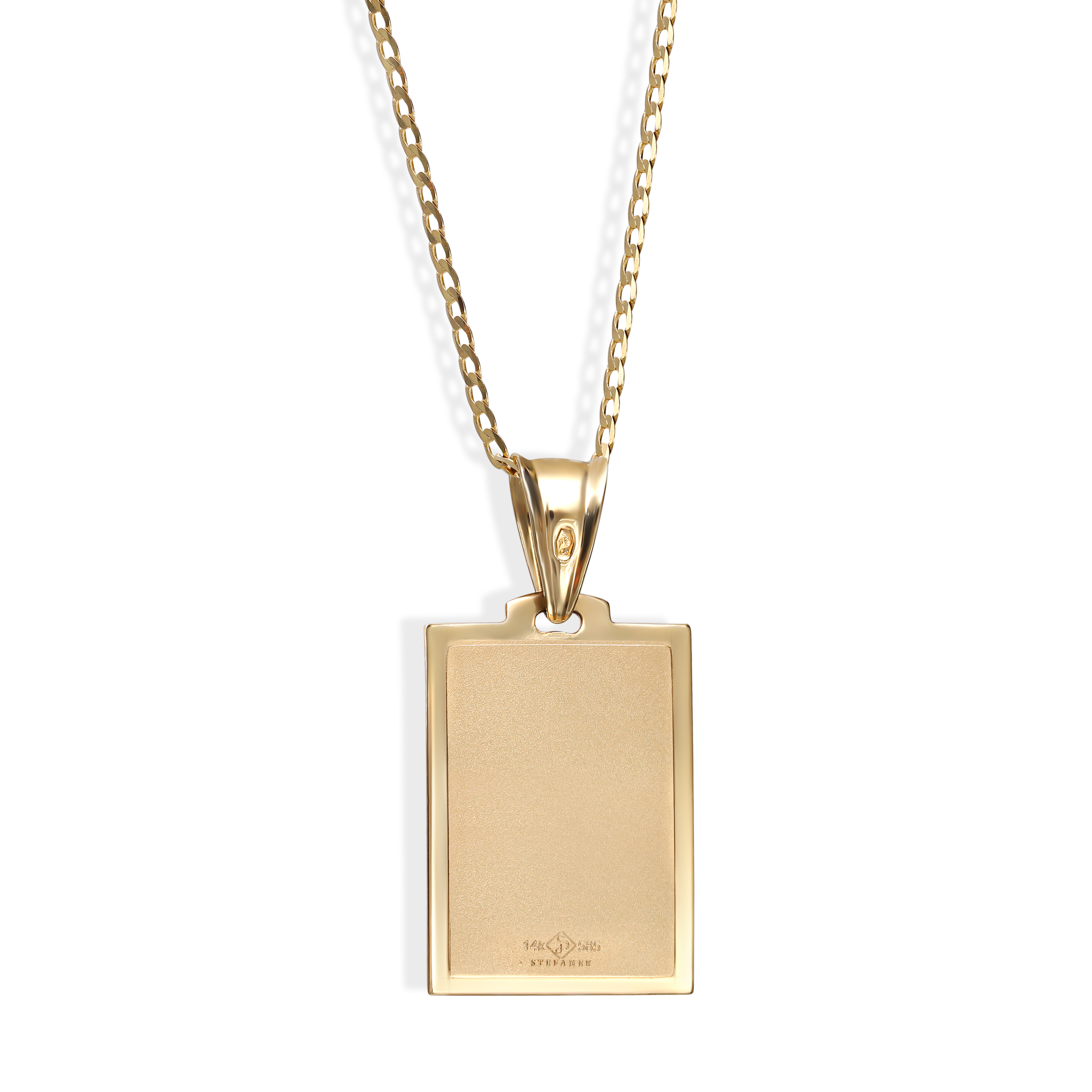 Złoty medalik z krzyżykiem, próba 585