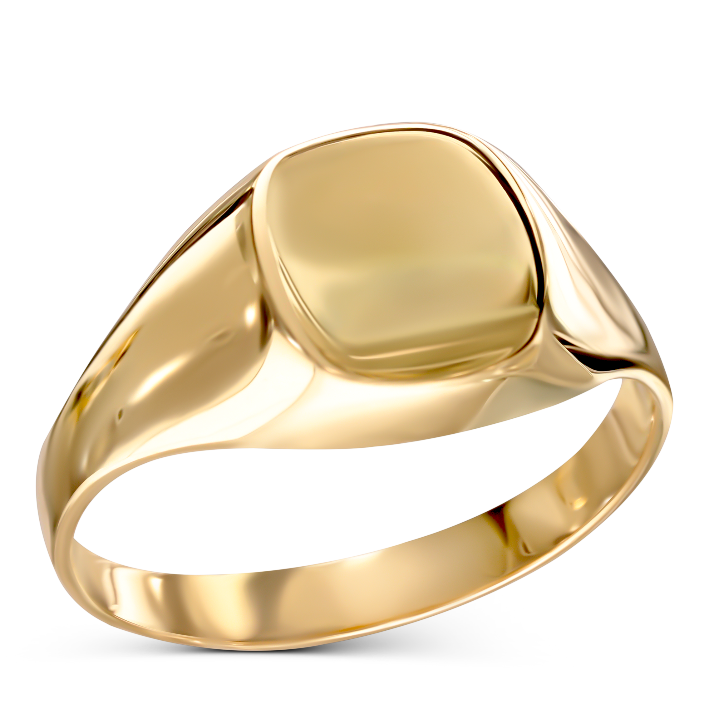 Złoty klasyczny sygnet męski, rozmiar 30, próba 585