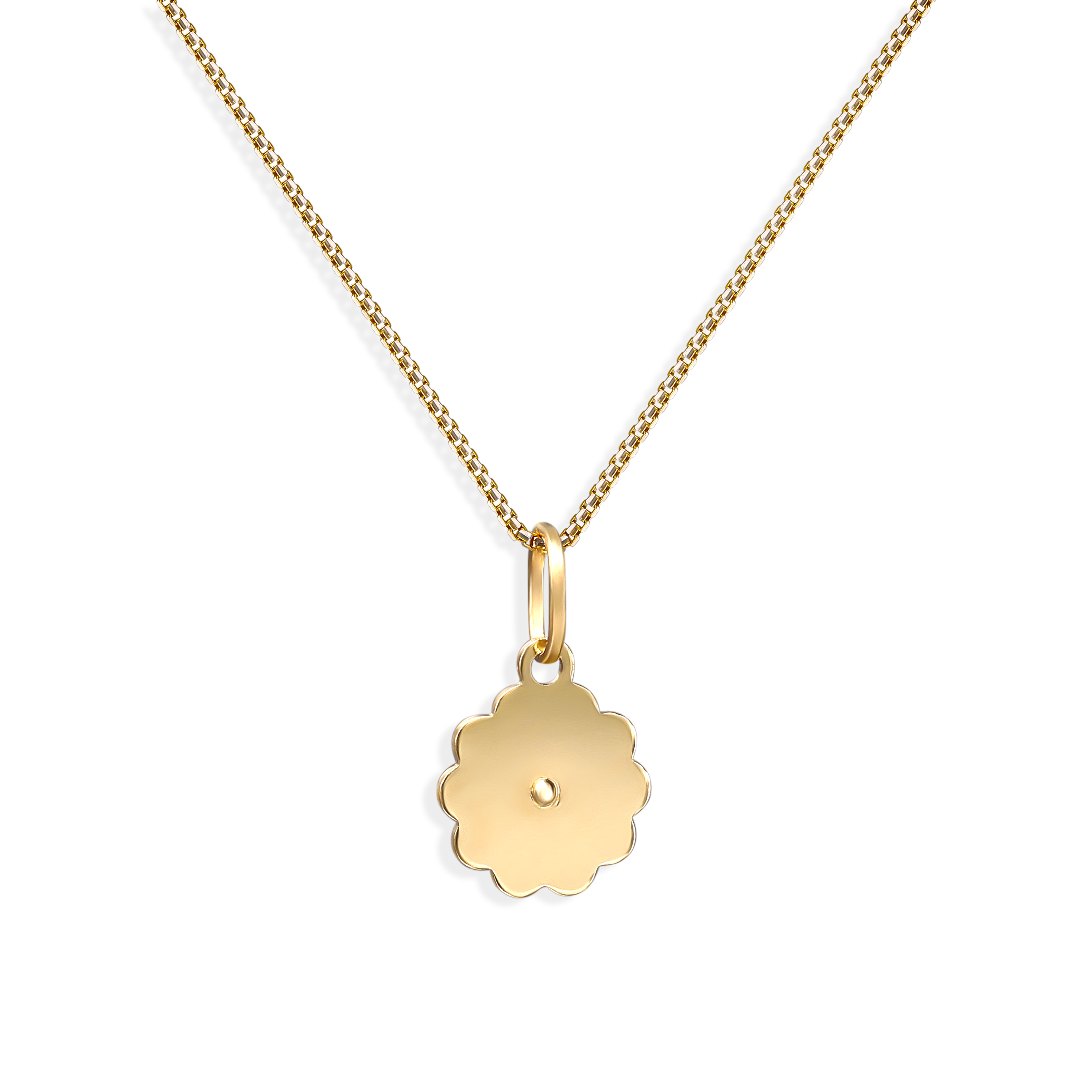 Medalik złoty z wizerunkiem Matki Boskiej Częstochowskiej, próba 585