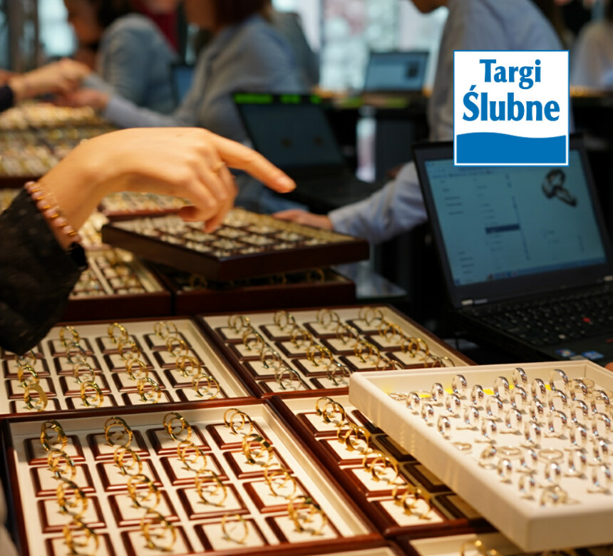 Targi ślubne, stoisko z obrączkami ślubnymi OCH!