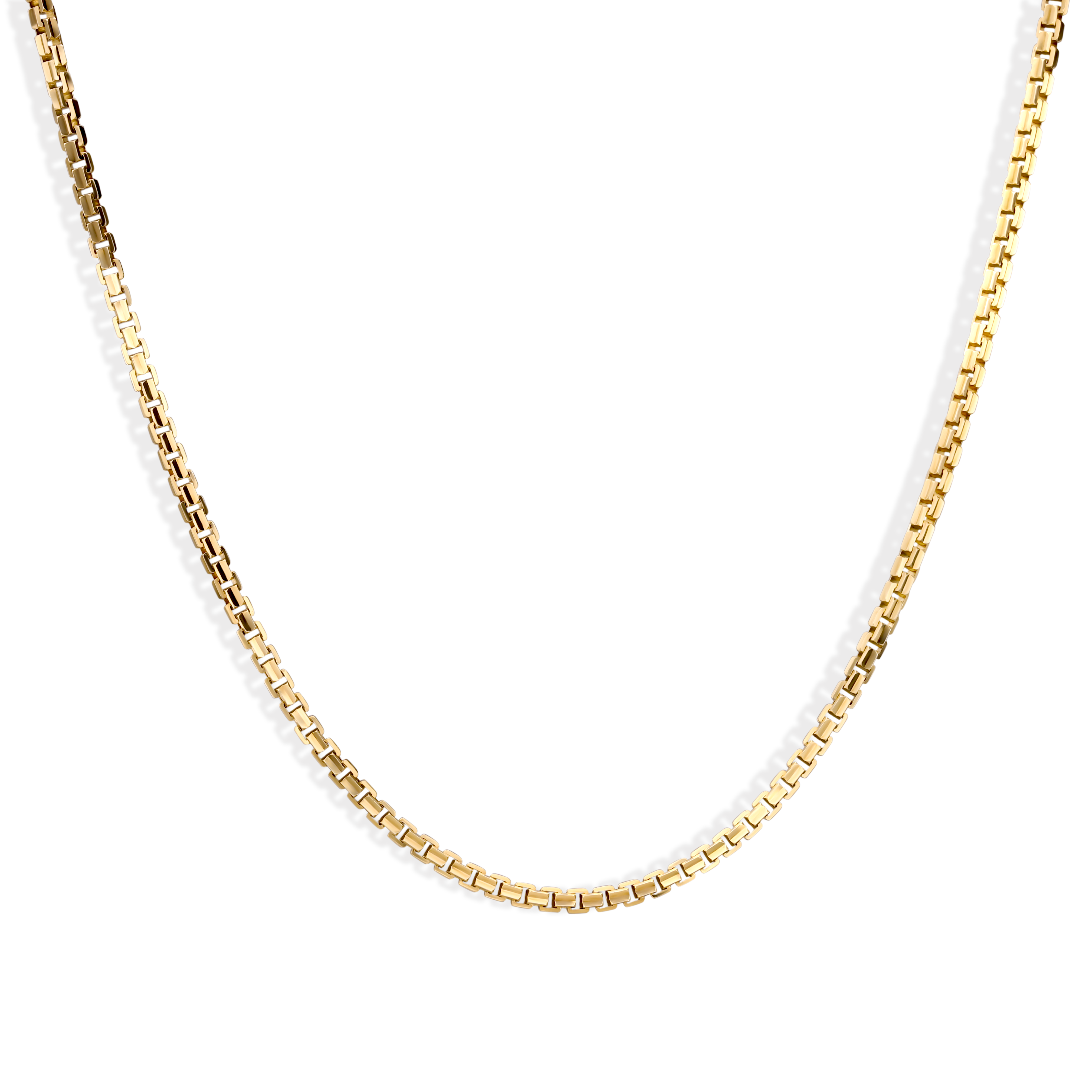 Łańcuszek złoty veneziana 1,3 mm, długość 55 cm, próba 585