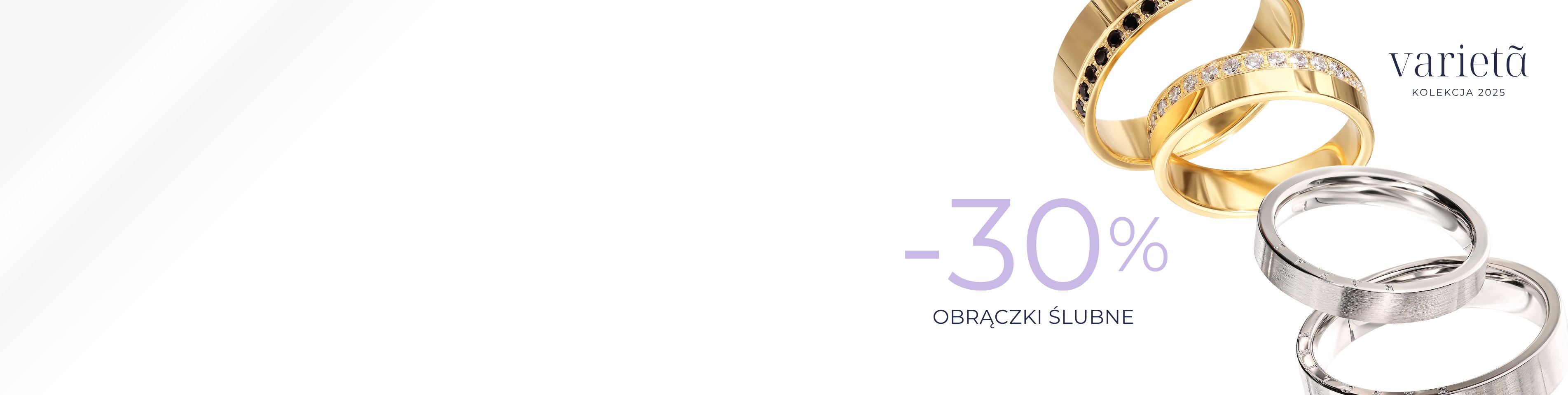 Baner promocja obrączki 30%