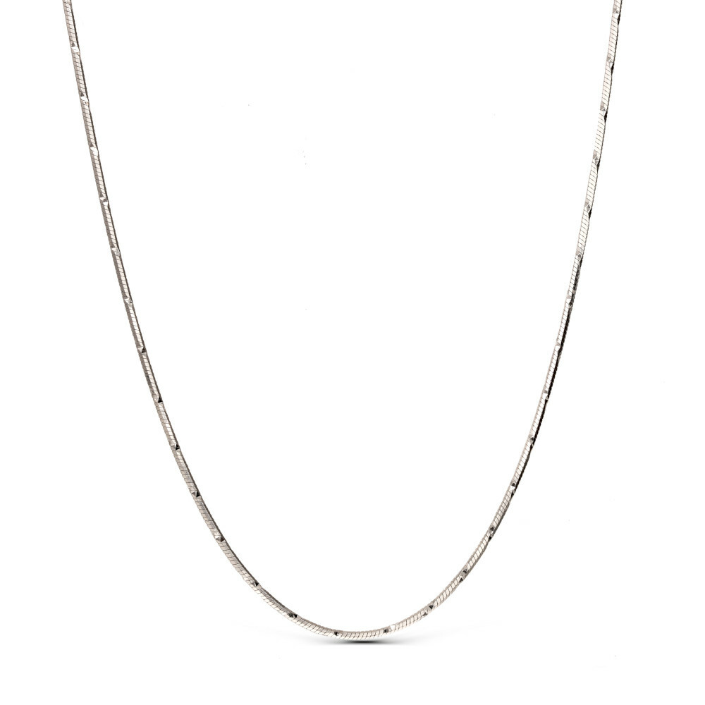 Łańcuszek srebrny linka diamentowana 1 mm, długość 45 cm, próba 925