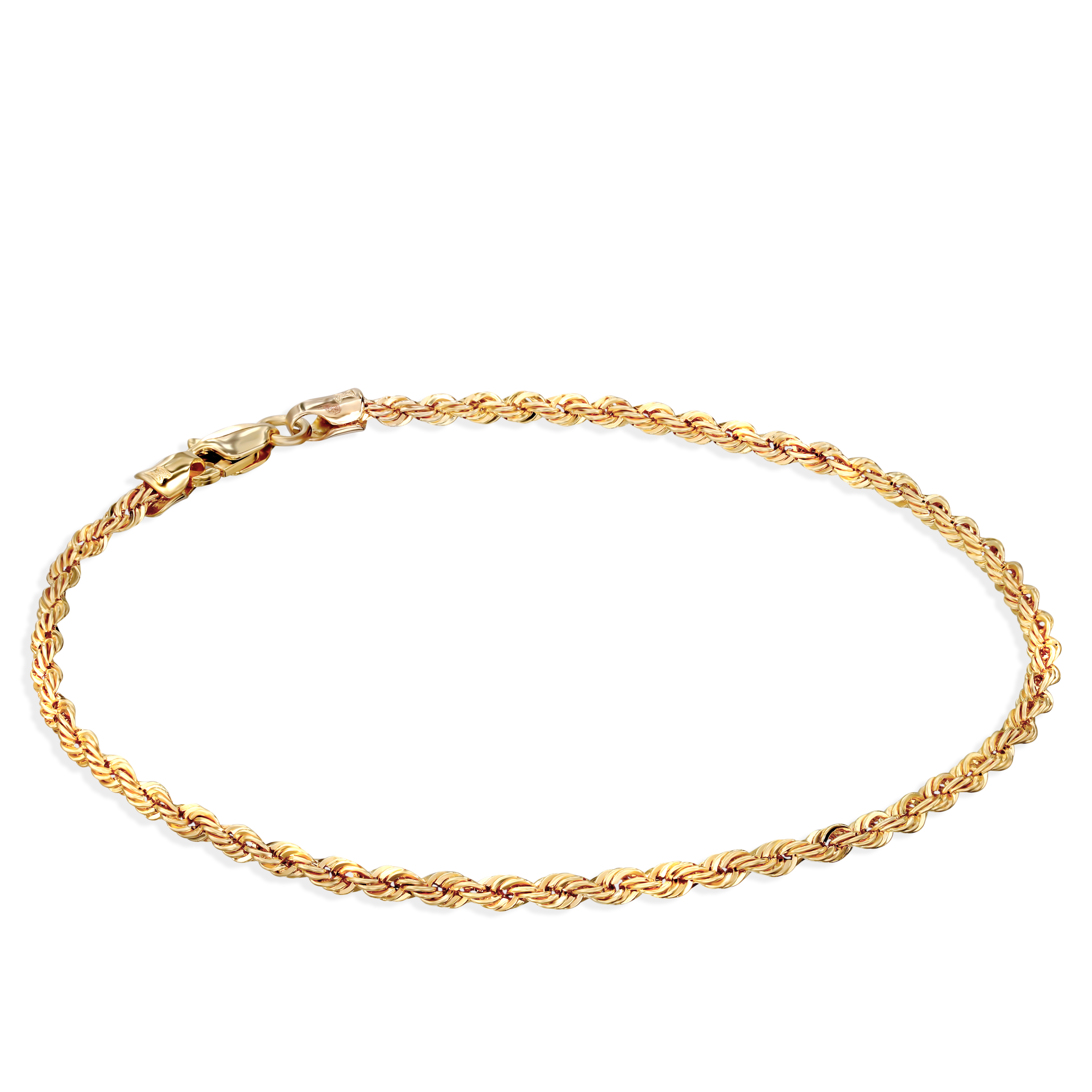 Bransoleta złota korda diamentowana 2,2 mm, długość 18 cm, próba 585