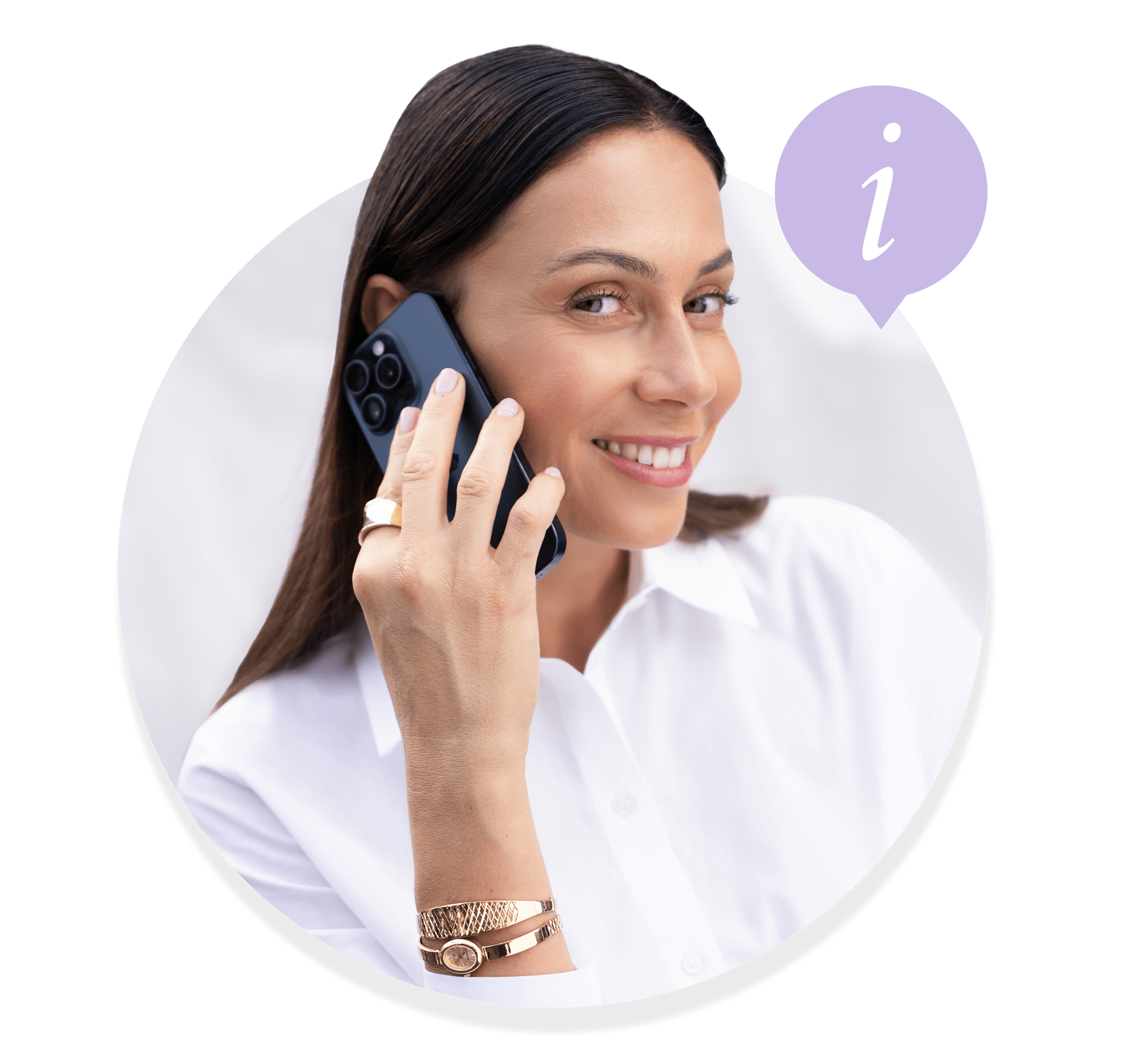 Kobieta infolinia OCH! z telefonem Kobieta infolinia OCH! z telefonem