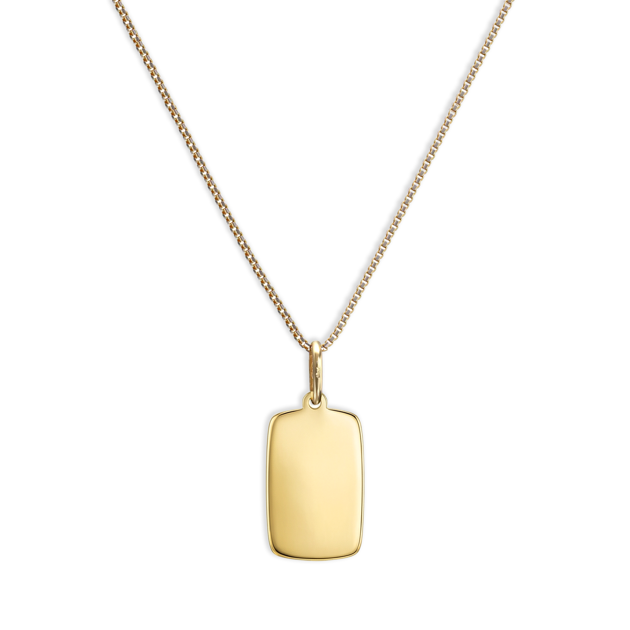 Zawieszka złota blaszka pod grawer, próba 585