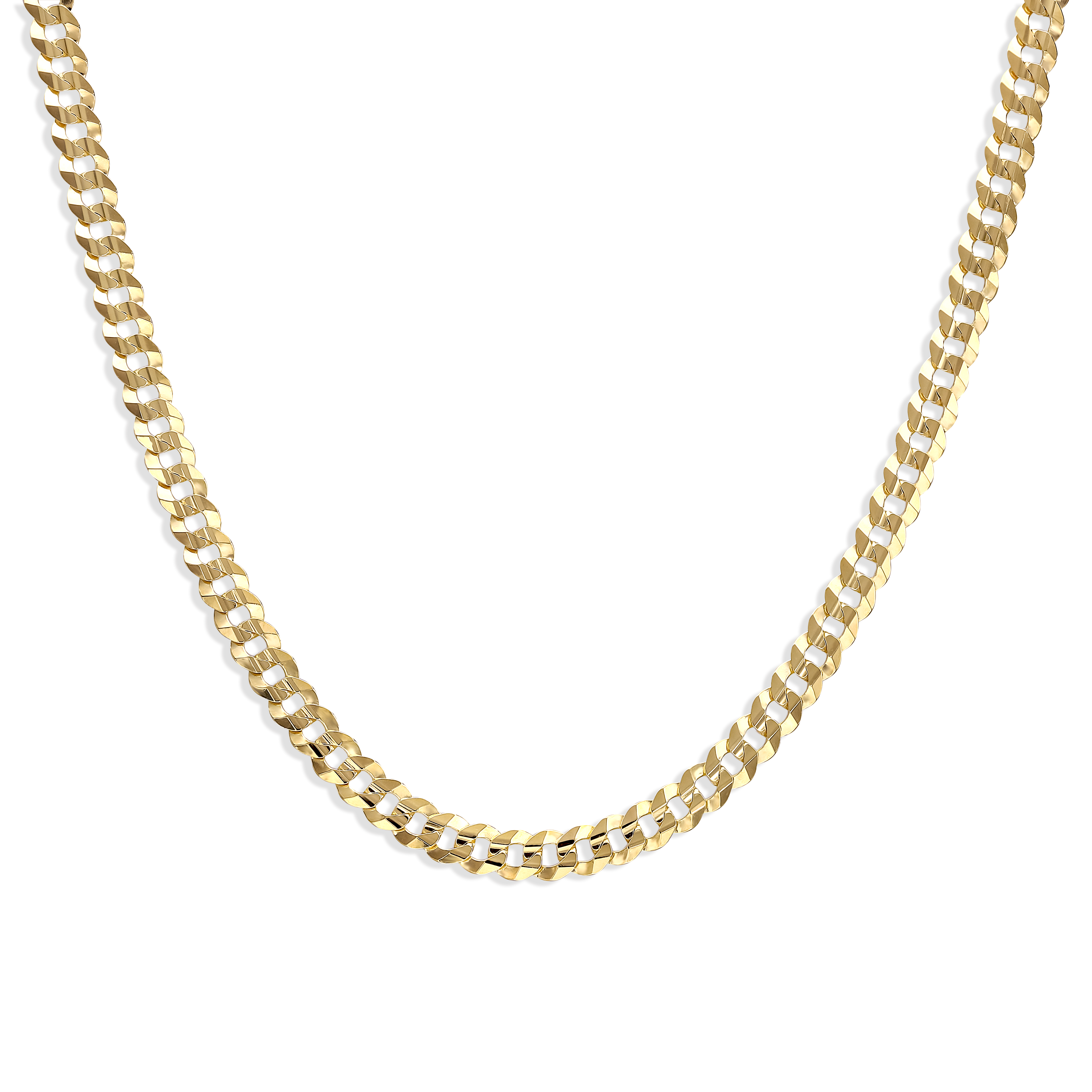 Łańcuch złoty pancerka pełna z zaokrąglonymi ogniwami, szerokość 5 mm, długość 50 cm, próba 585