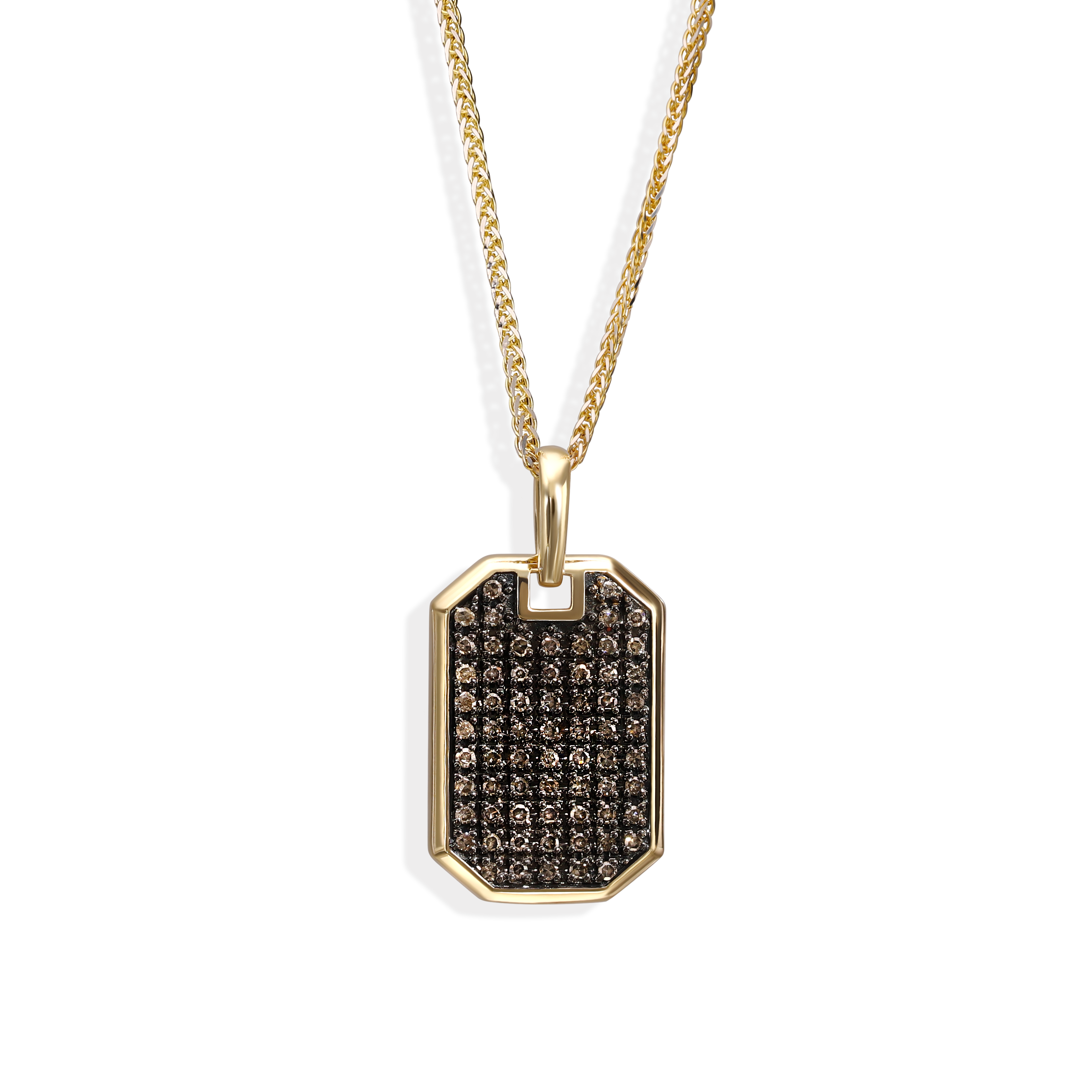 Zawieszka złota z diamentami naturalnymi 0.22 ct, próba 585