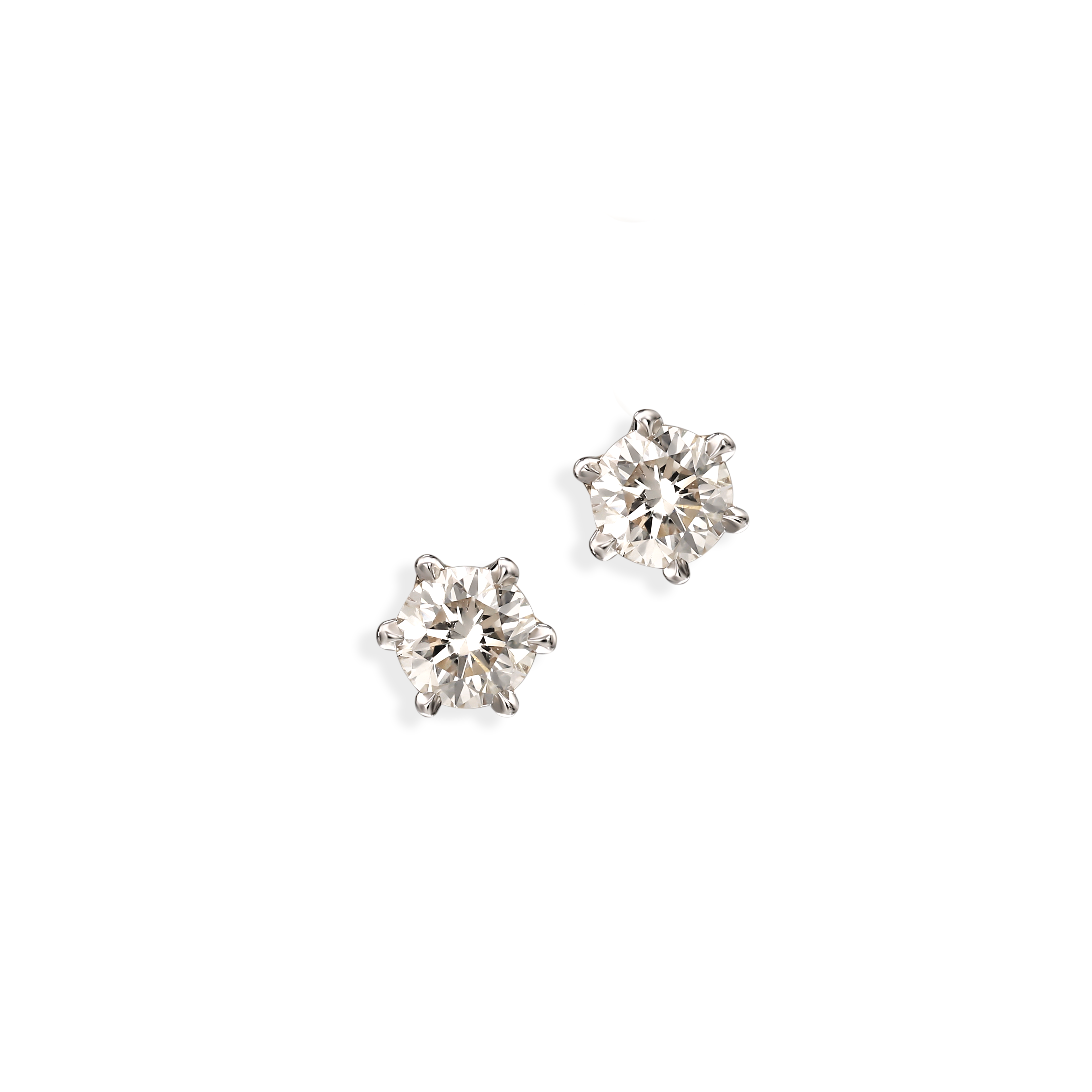Kolczyki złote sztyfty z diamentami naturalnymi 0.34 ct, próba 585