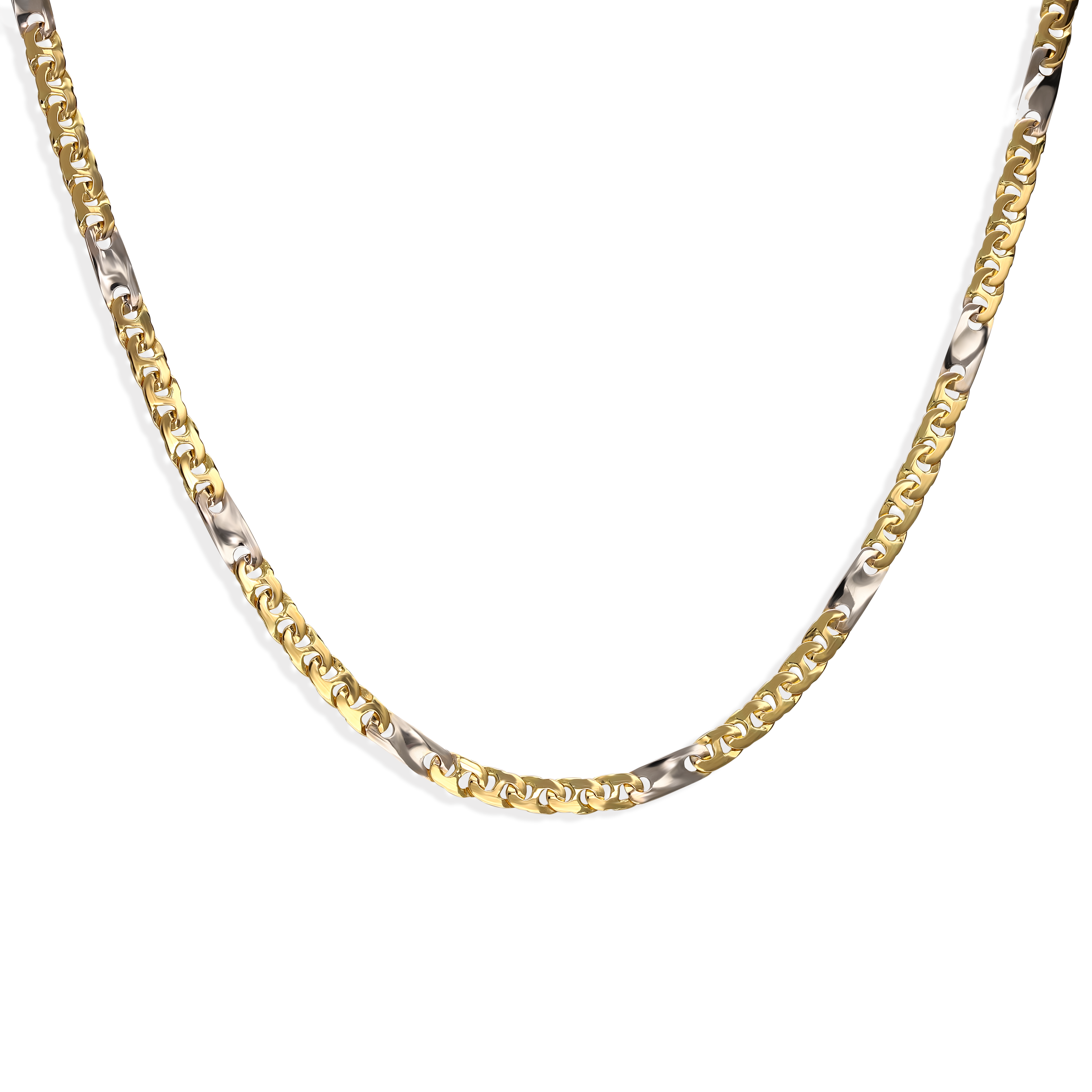 Łańcuch złoty w fantazyjnym splocie, długość 55 cm, próba 585
