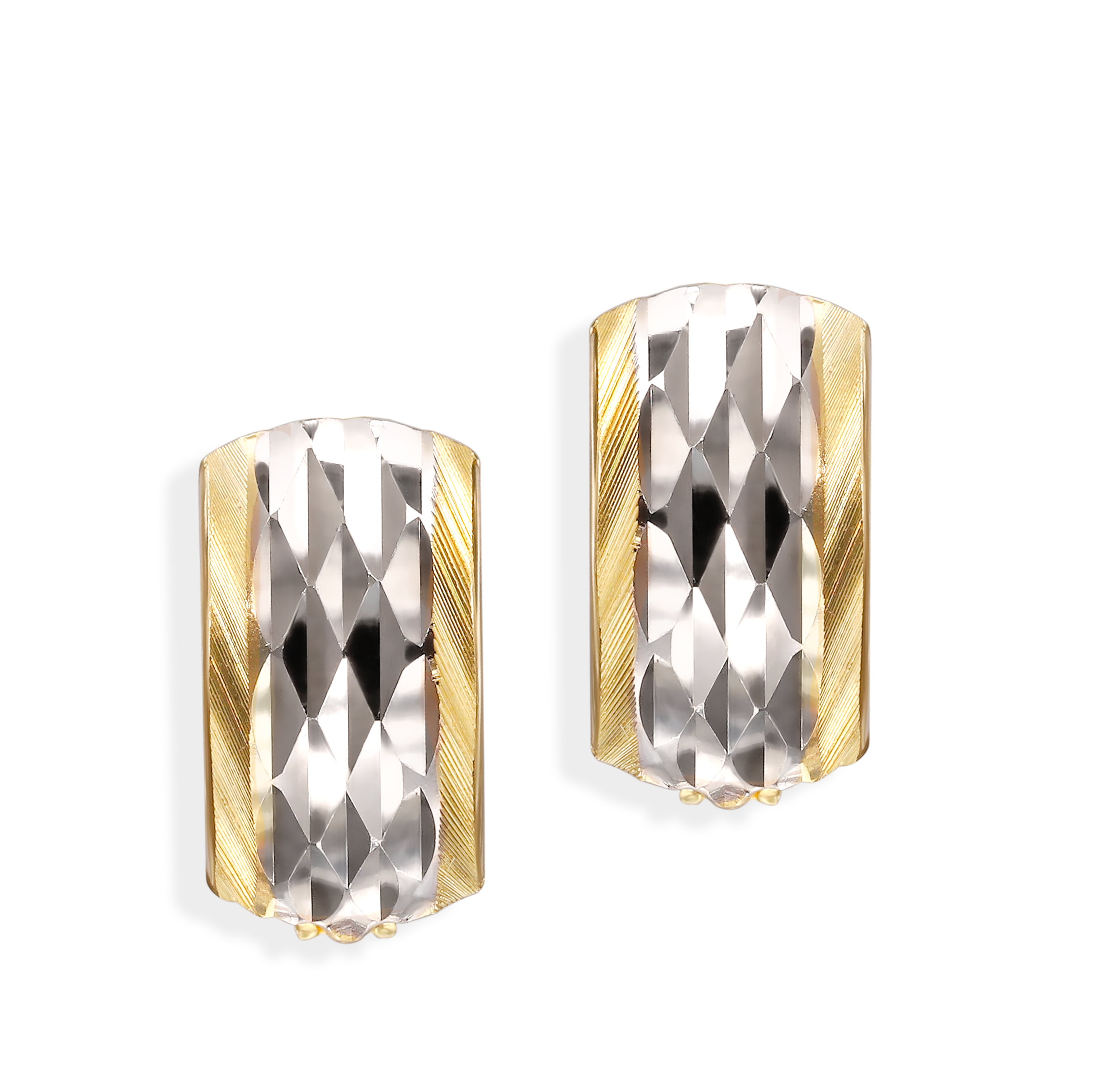 Kolczyki złote klasyczne na angielskim zapięciu, próba 585