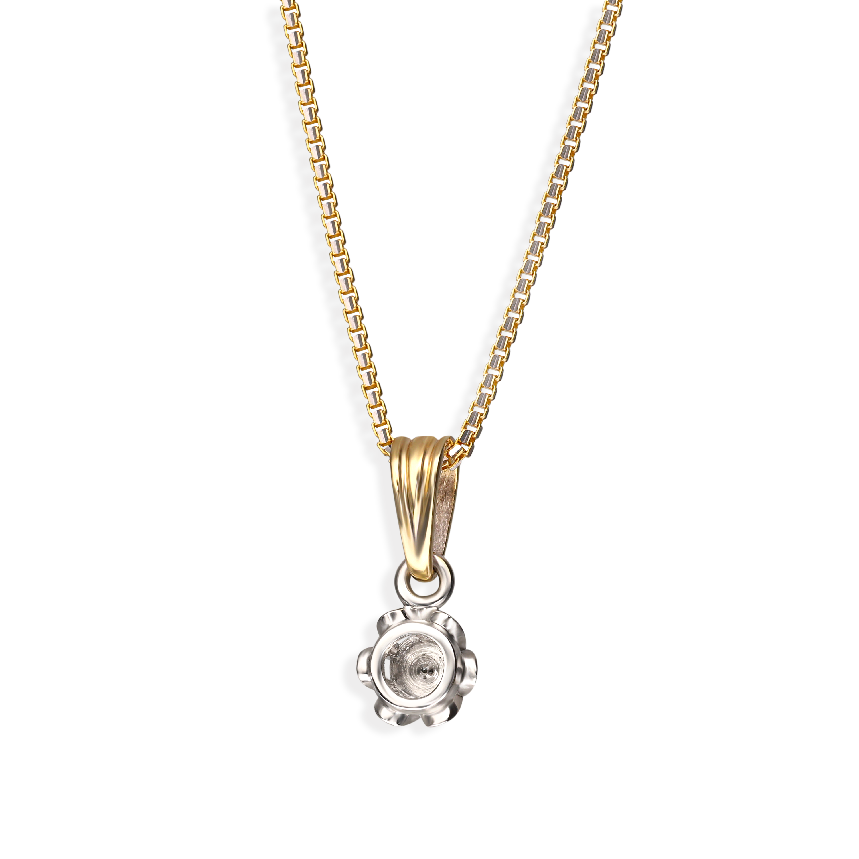 Zawieszka złota z diamentem naturalnym 0.015 ct, próba 585