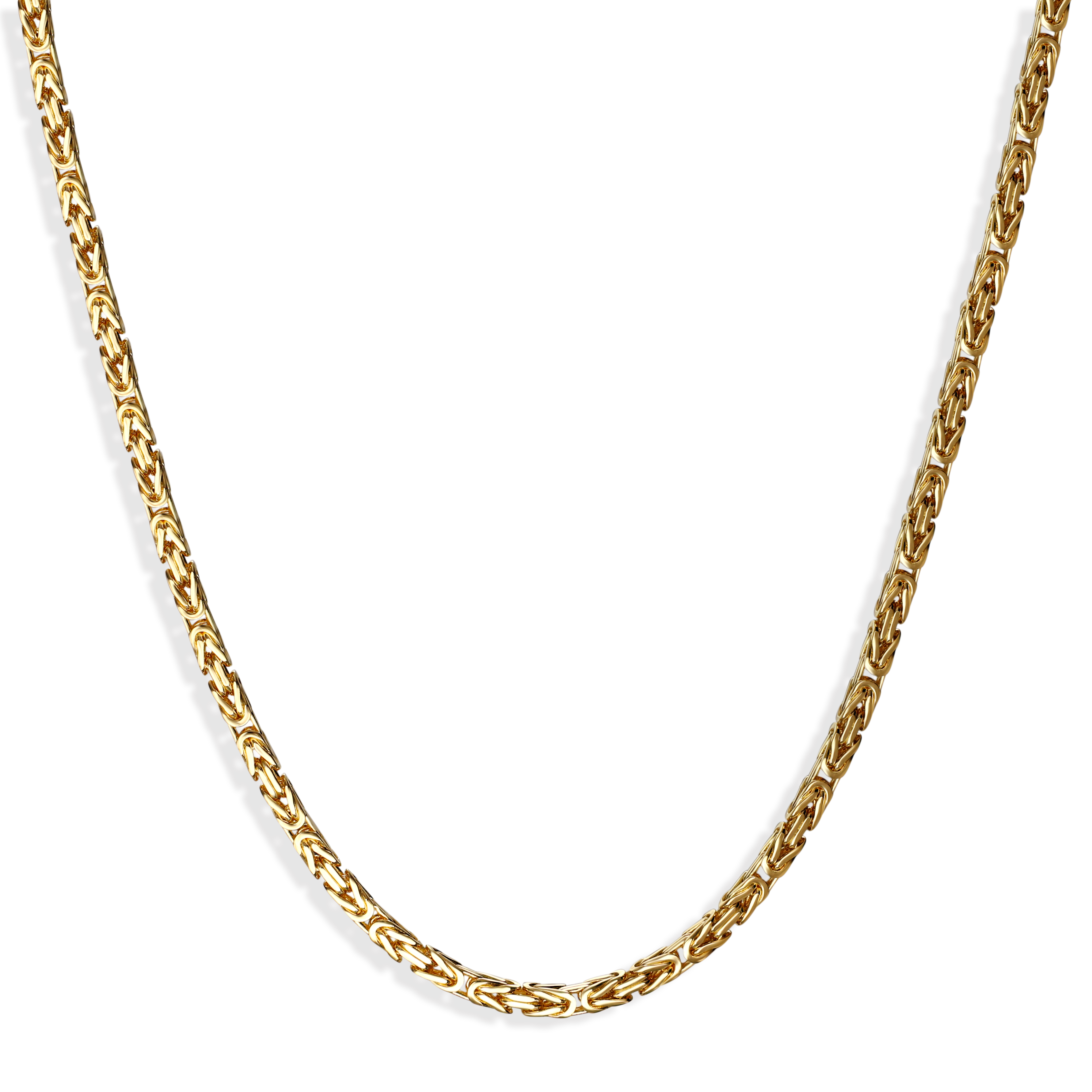 Łańcuch złoty splot królewski pełny, długość 55 cm, próba 585