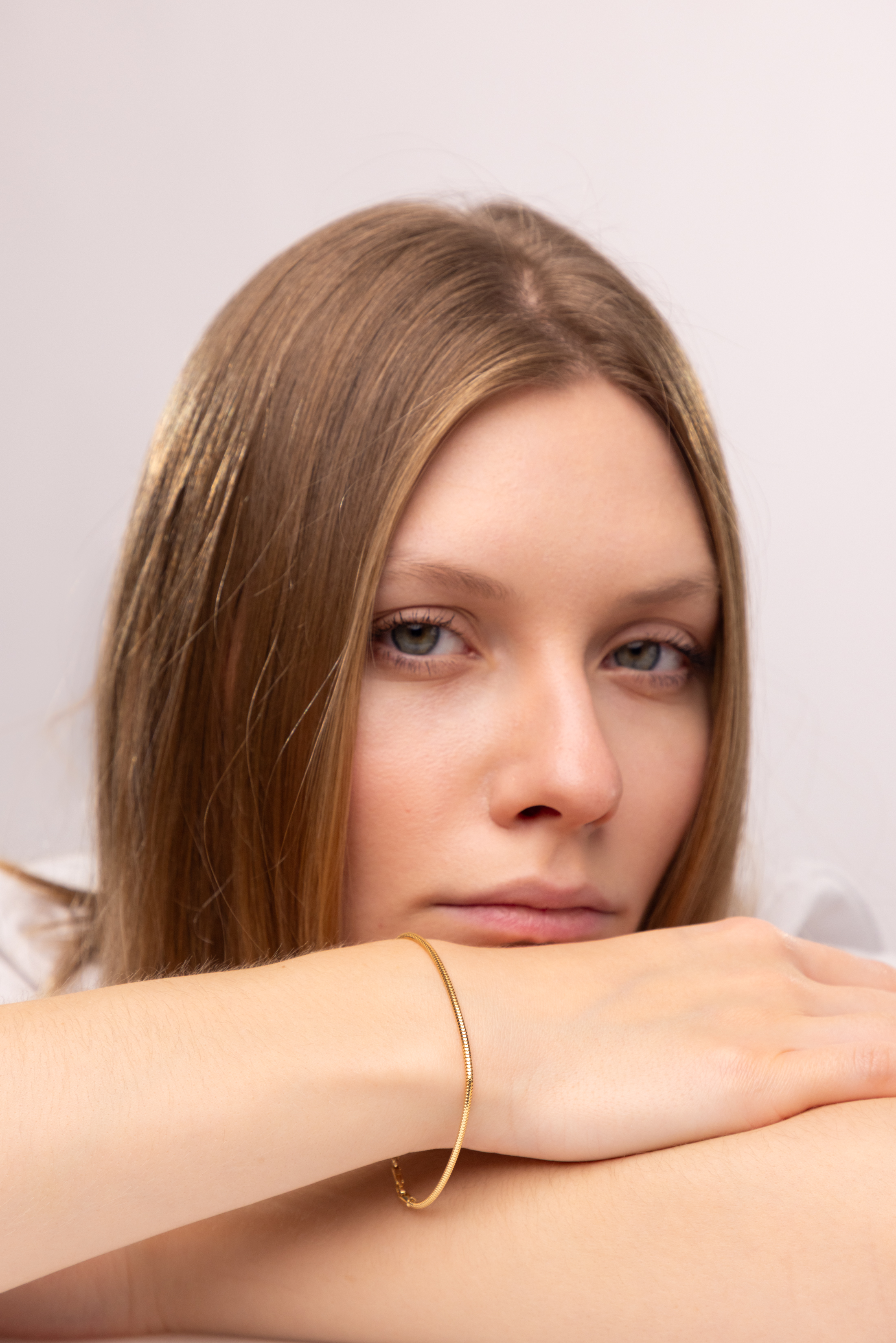 Bransoleta złota damska snake, długość 19 cm, próba 585