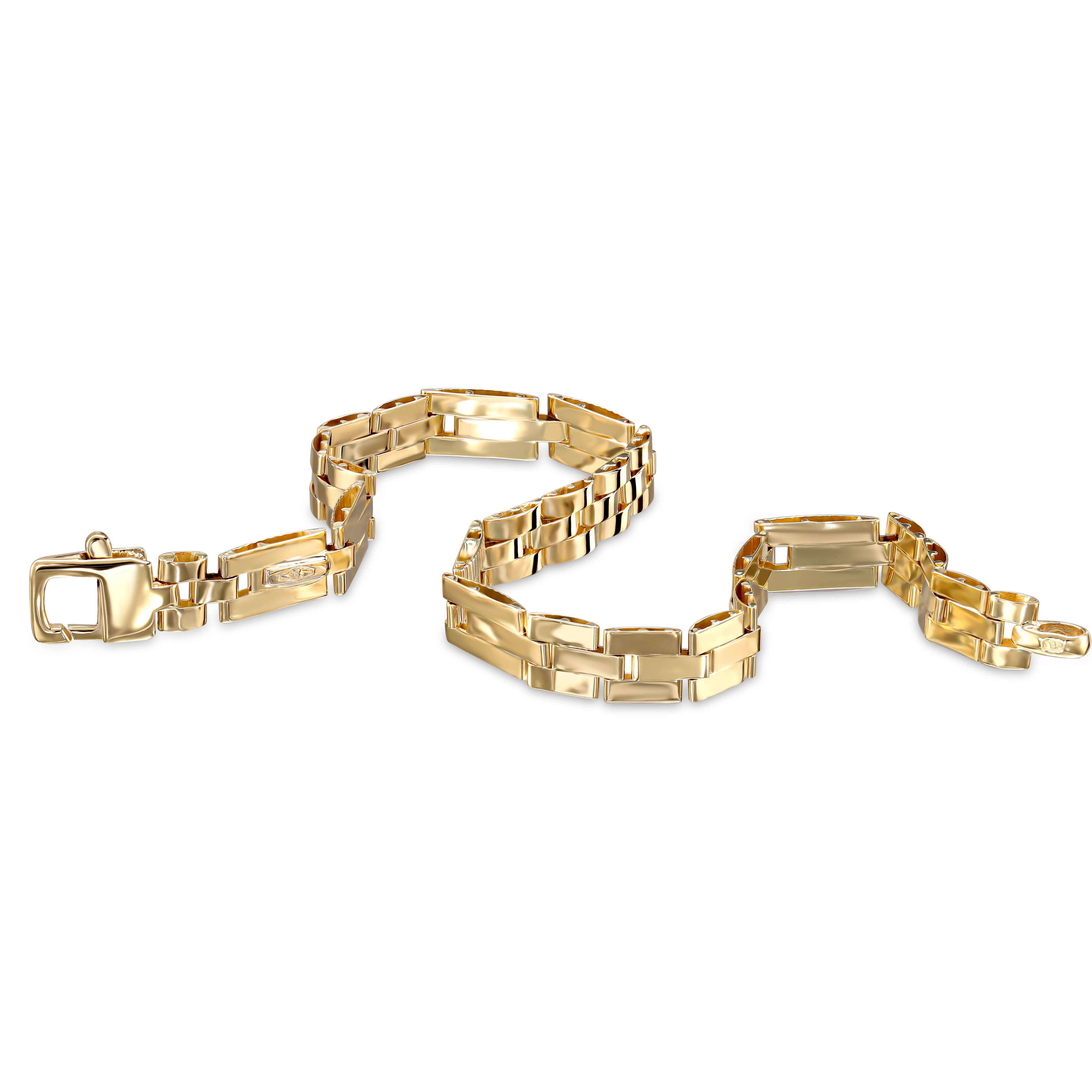 Bransoleta złota męska, długość 20 cm, próba 585