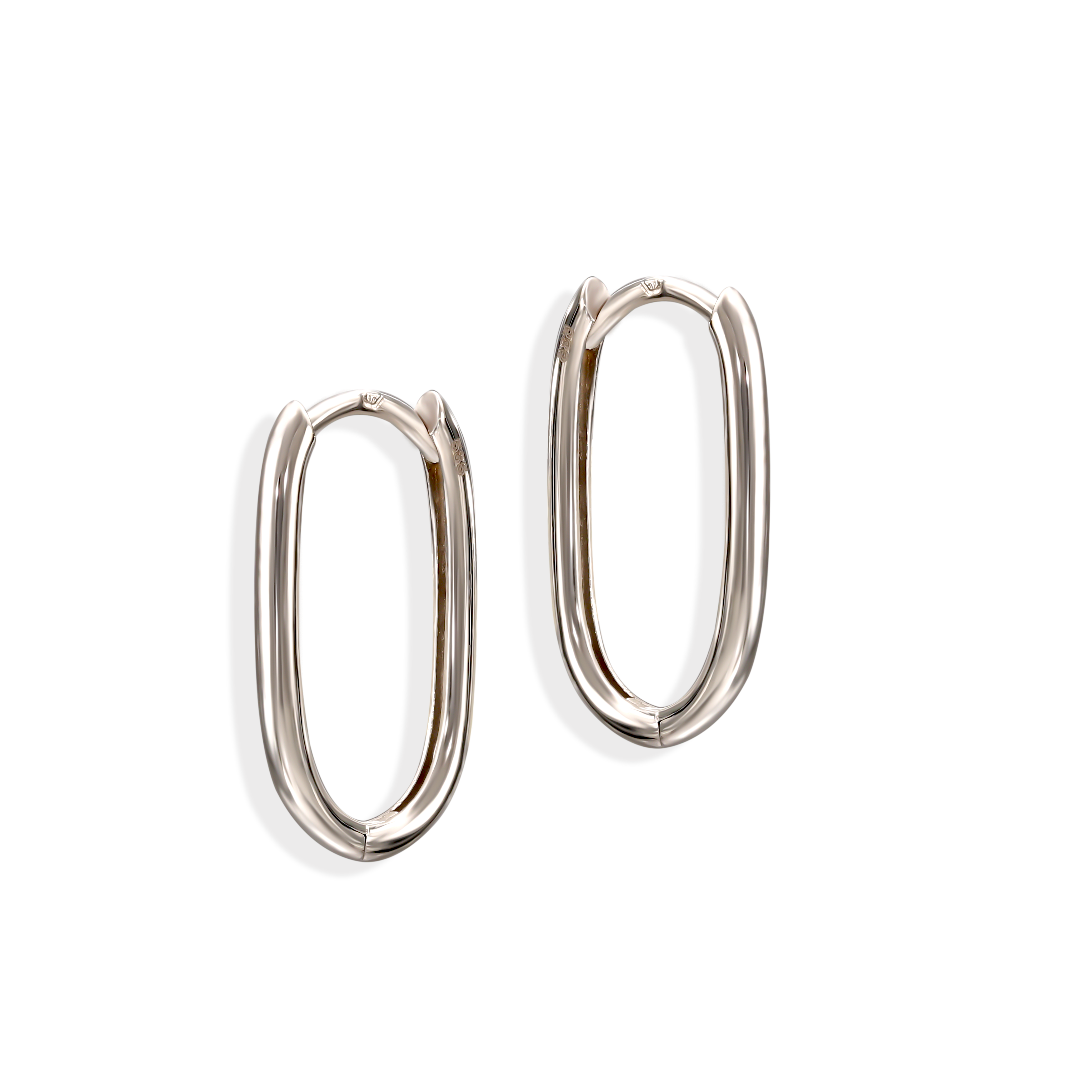 Kolczyki z białego złota, próba 585