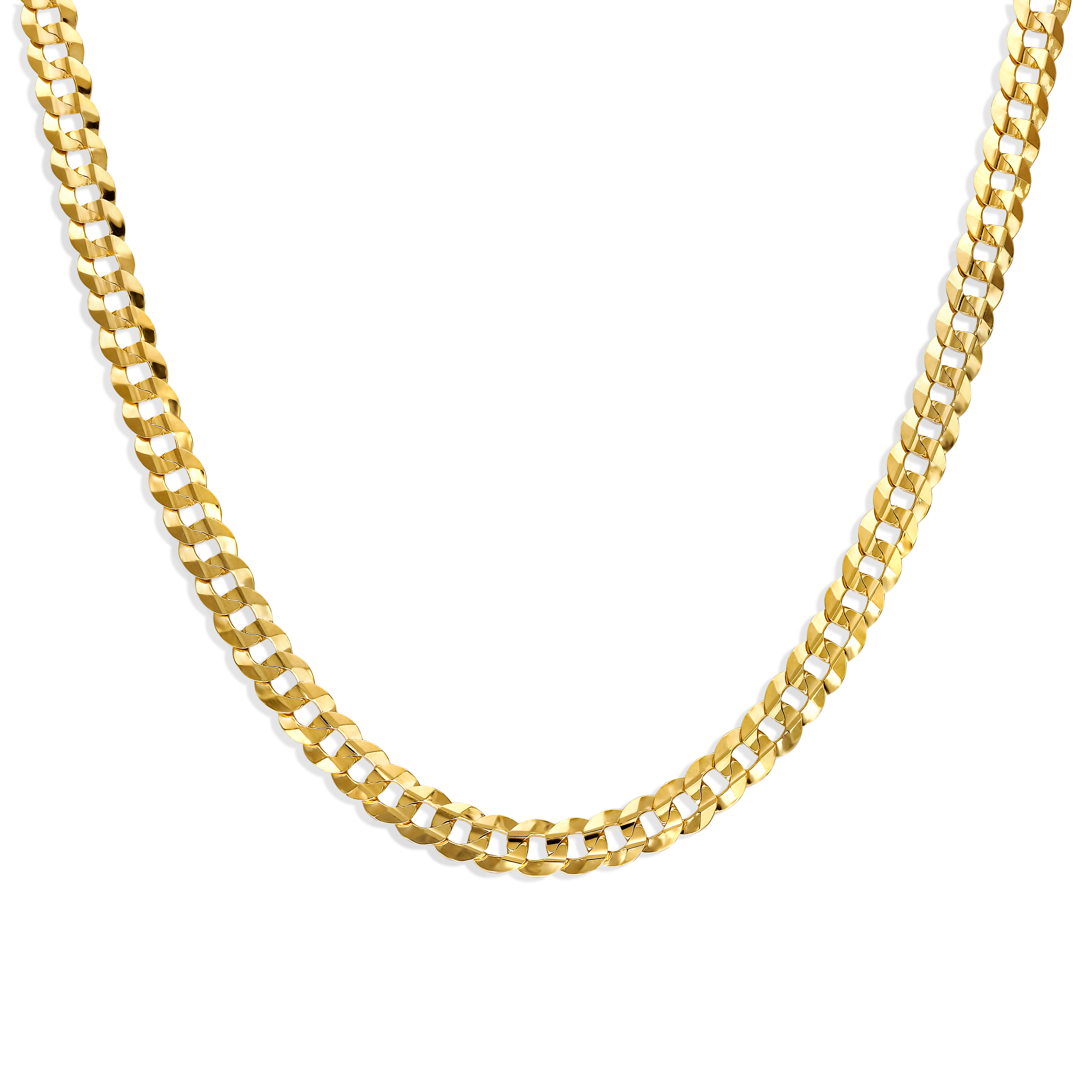 Łańcuch złoty pancerka pełna z zaokrąglonymi ogniwami, szerokość 6,8 mm, długość 50 cm, próba 585