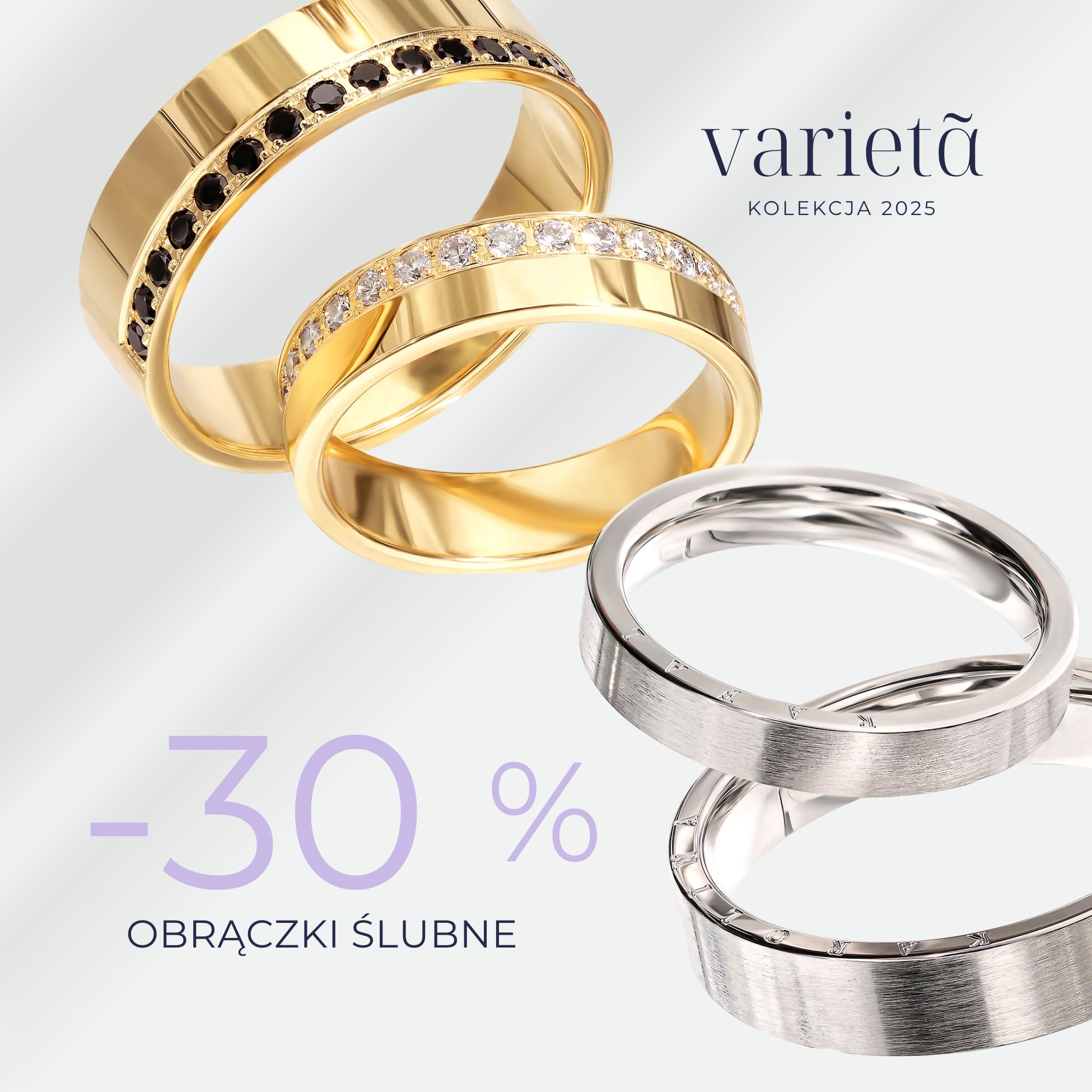 Baner reklamowy OCH! promocja obrączki ślubne varieta