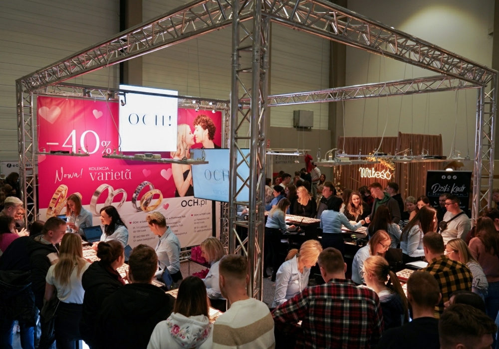 Jubilerskie targi ślubne stoisko OCH!