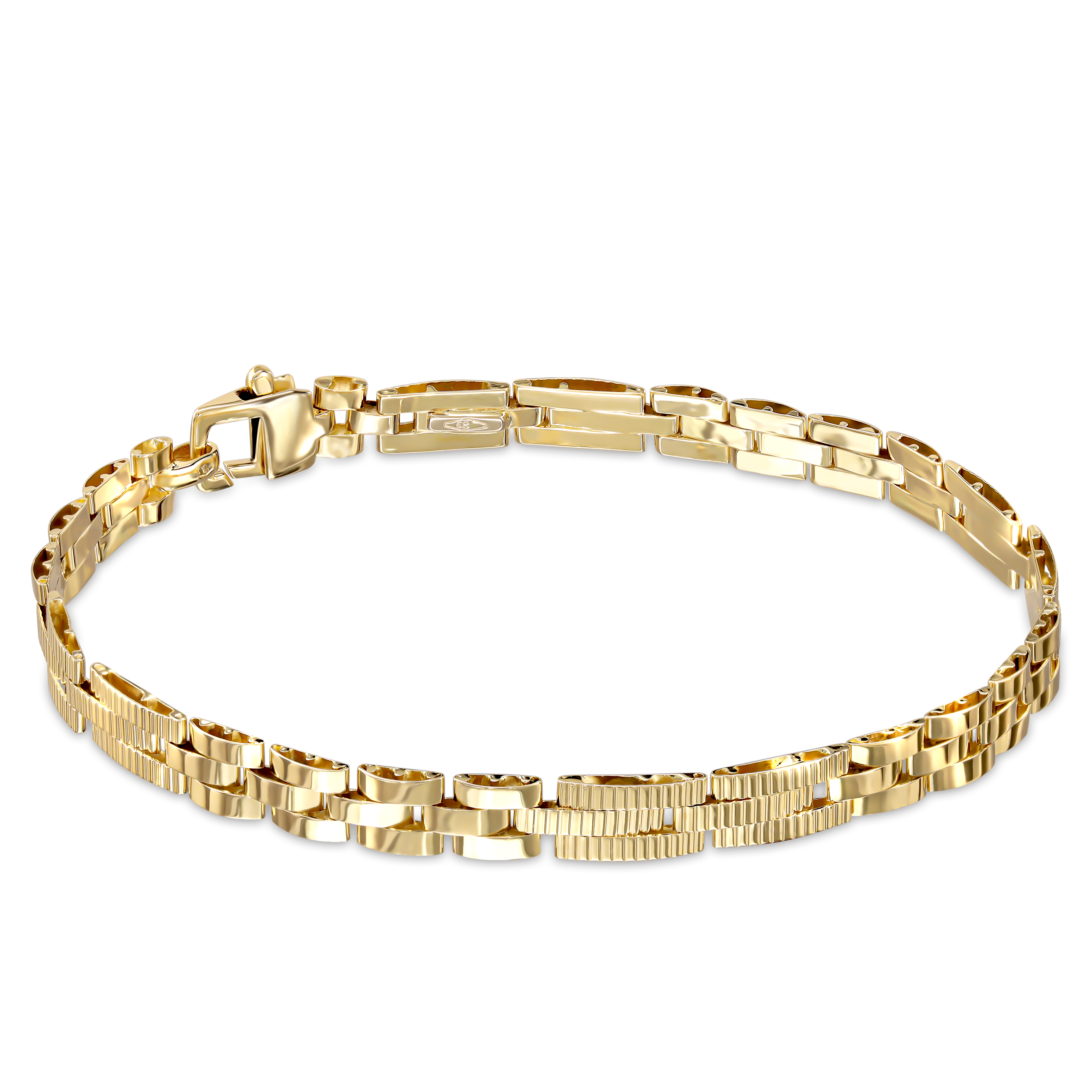 Bransoleta złota męska, długość 20 cm, próba 585