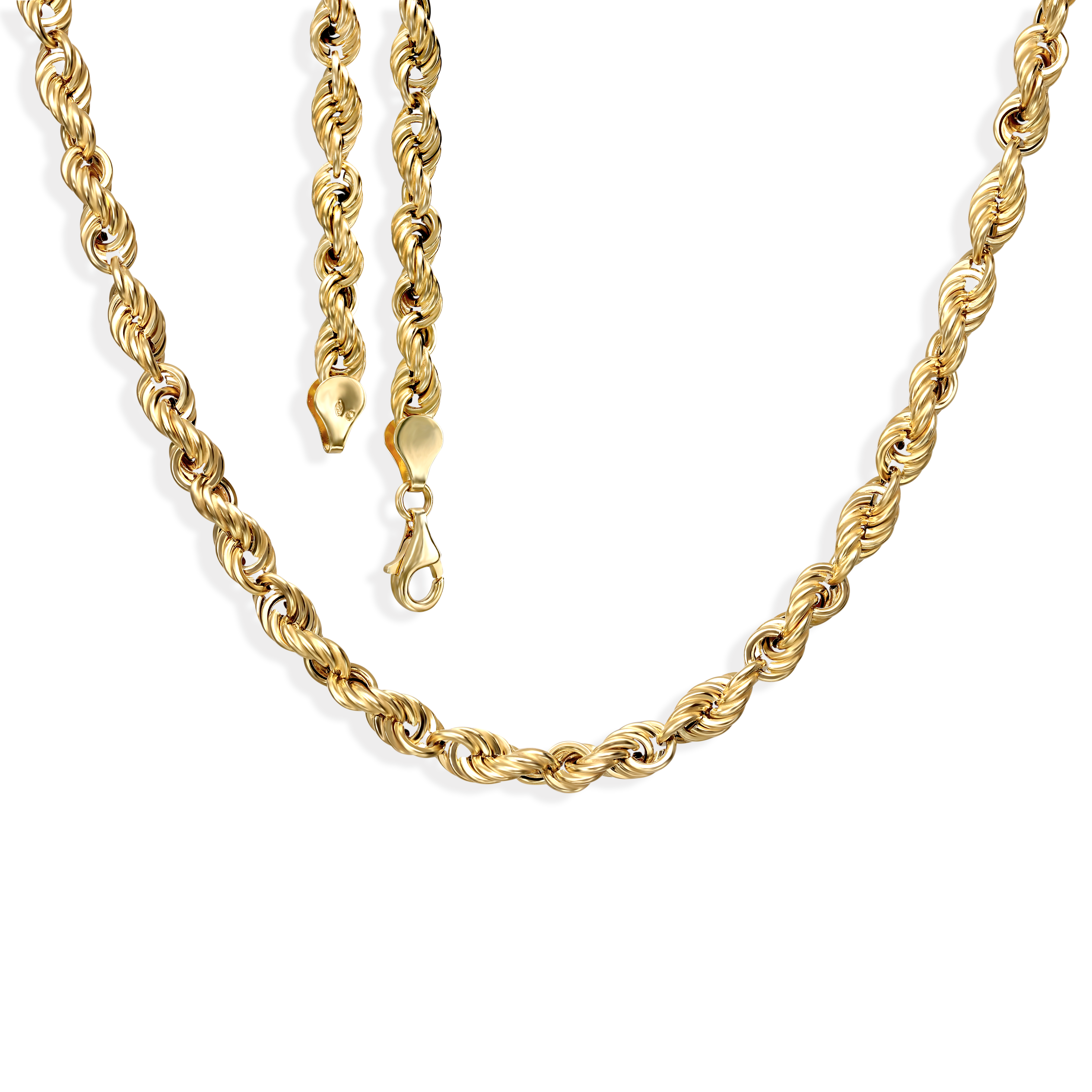 Naszyjnik złoty warkocz, próba 585