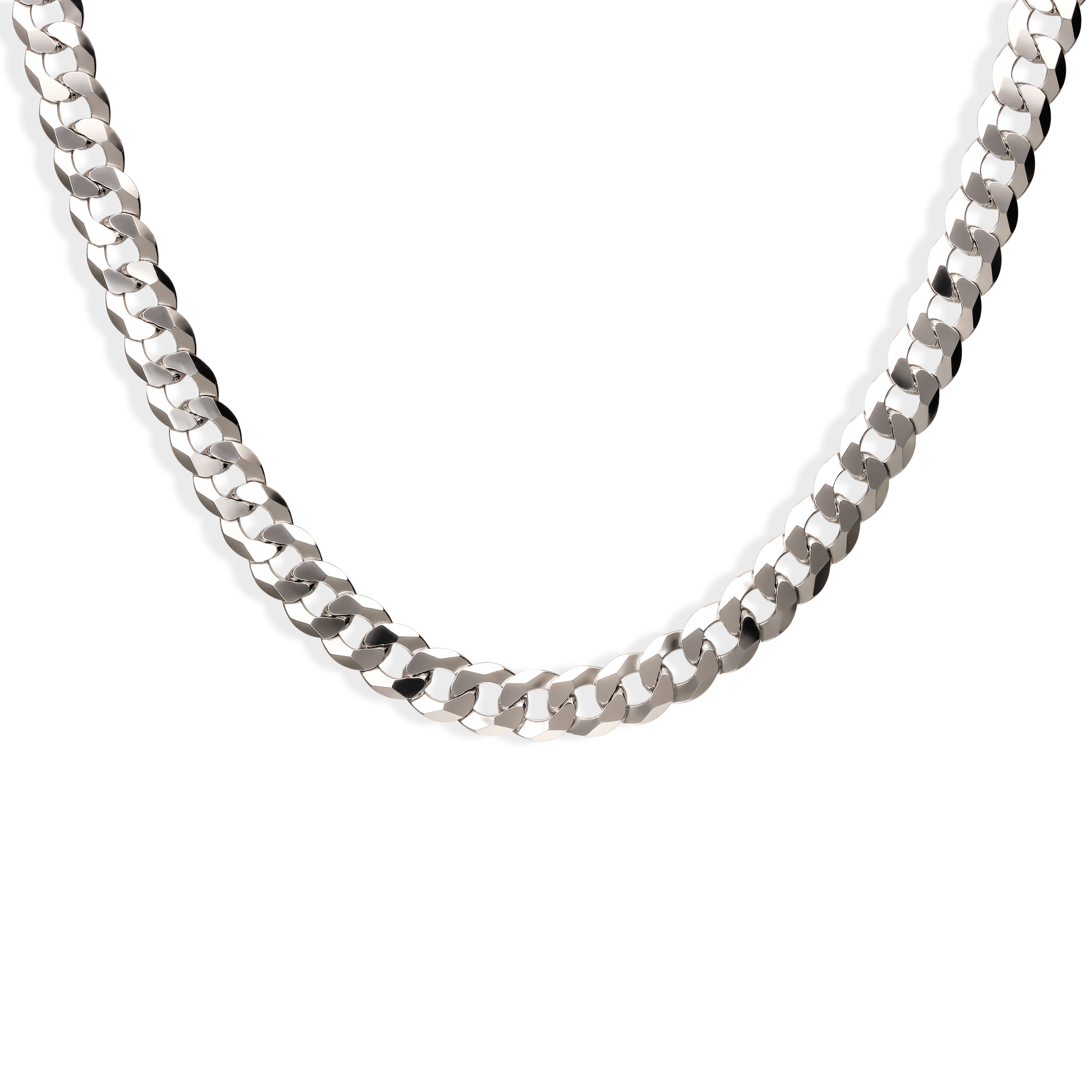 Srebrny łańcuch męski pancerka okrągła 7,2 mm, długość 55 cm, próba 925