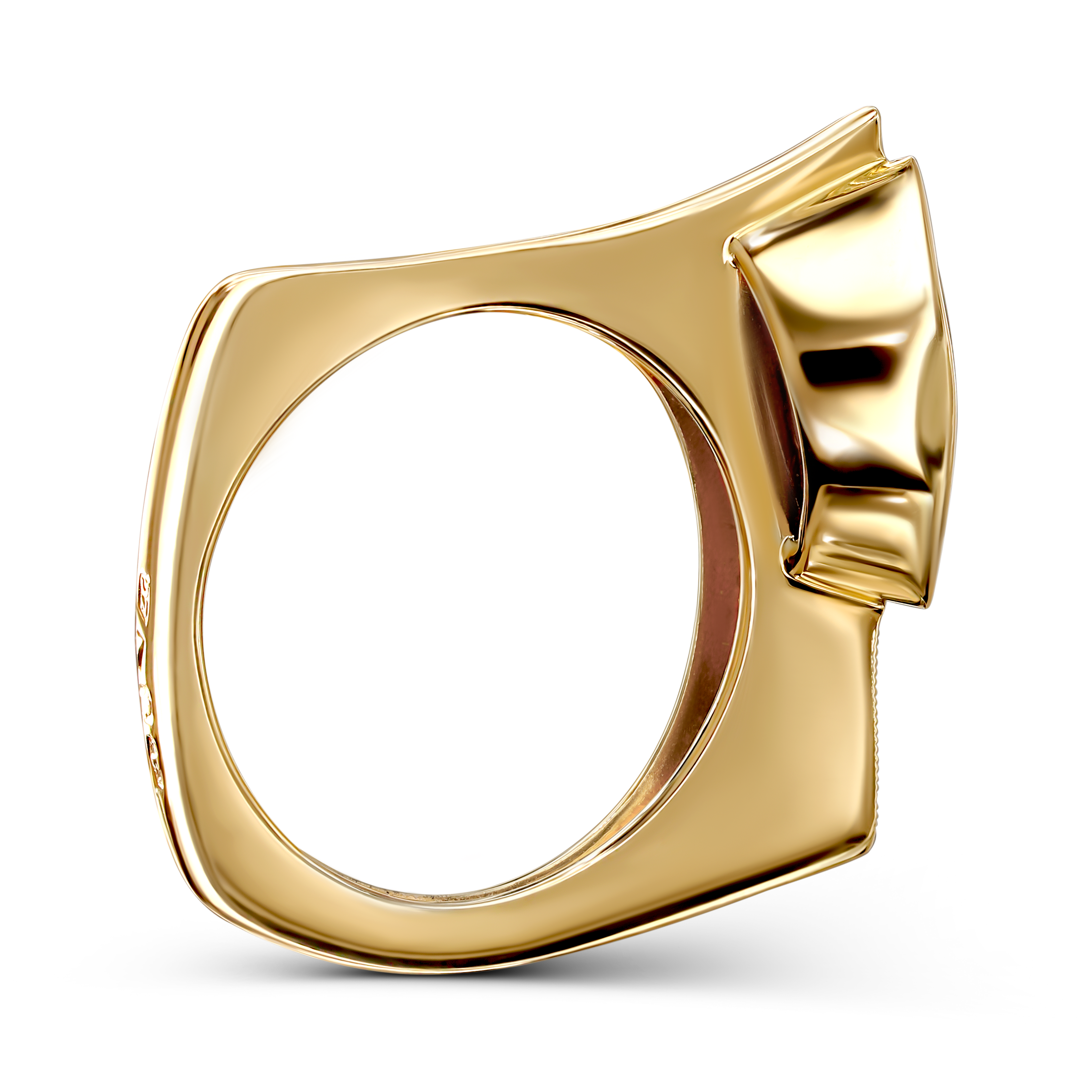 Pierścionek złoty z ametystem 1.51 ct i diamentami naturalnymi, próba 585