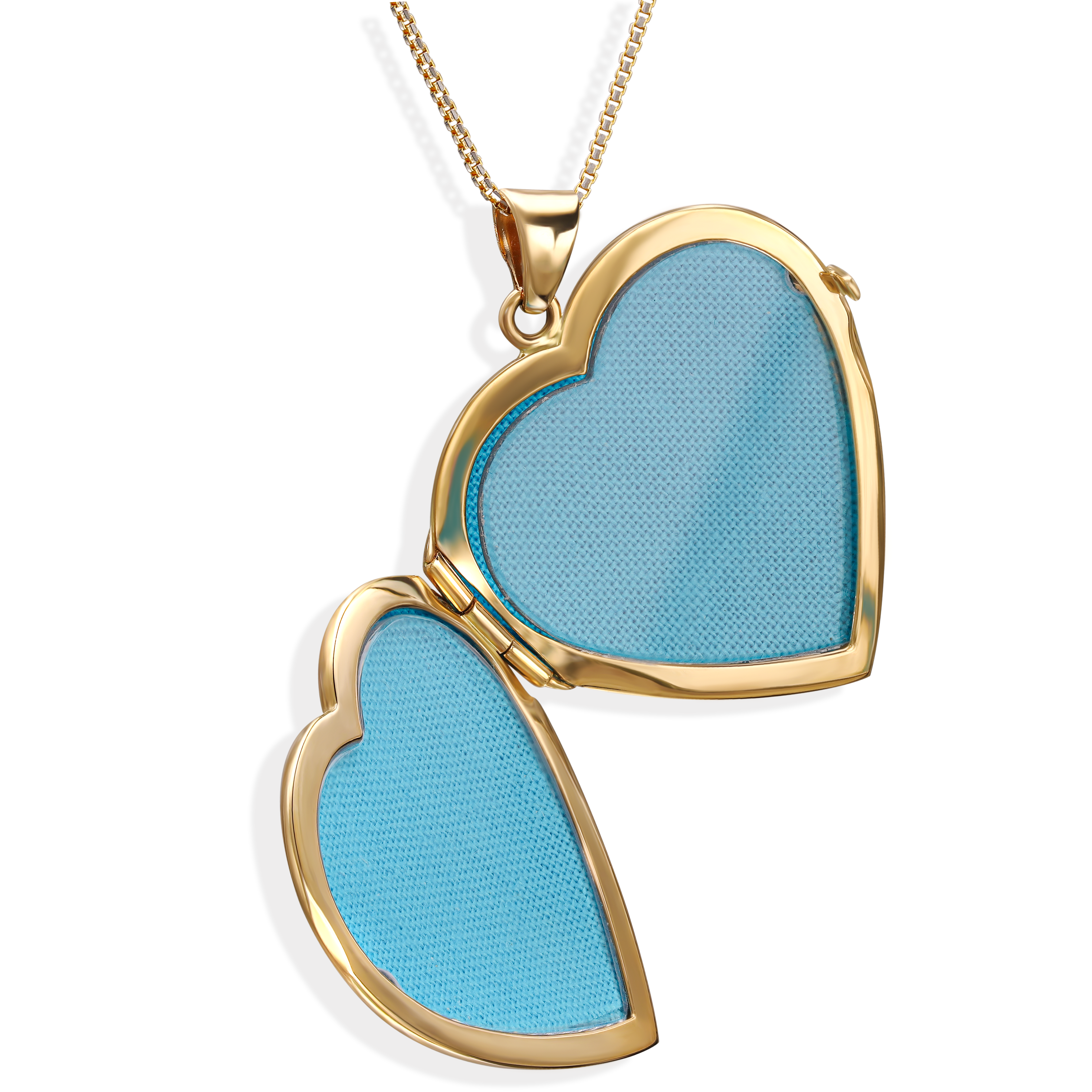 Złota zawieszka puzderko w kształcie serca z motywem kwiatowym, próba 585