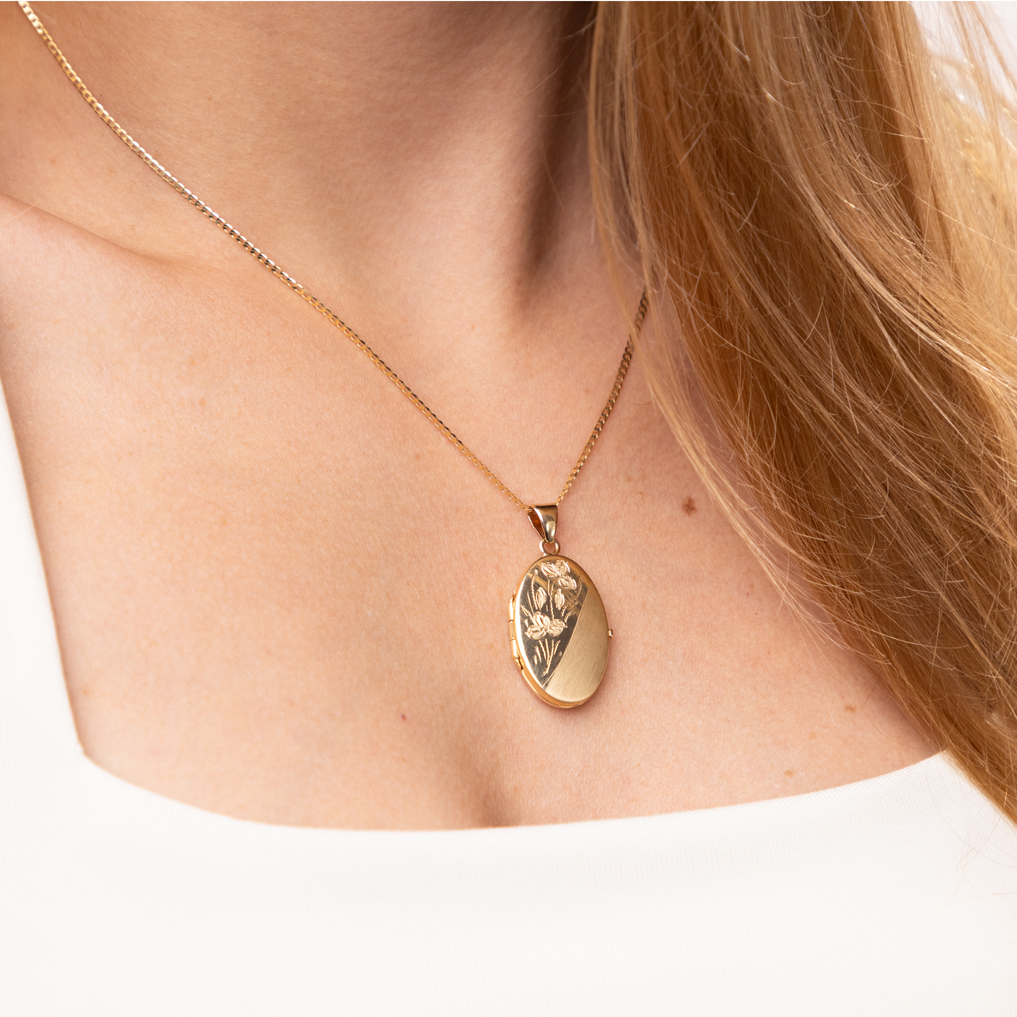 Zawieszka złota puzderko z motywem kwiatowym, próba 585 Zawieszka złota puzderko z motywem kwiatowym, próba 585