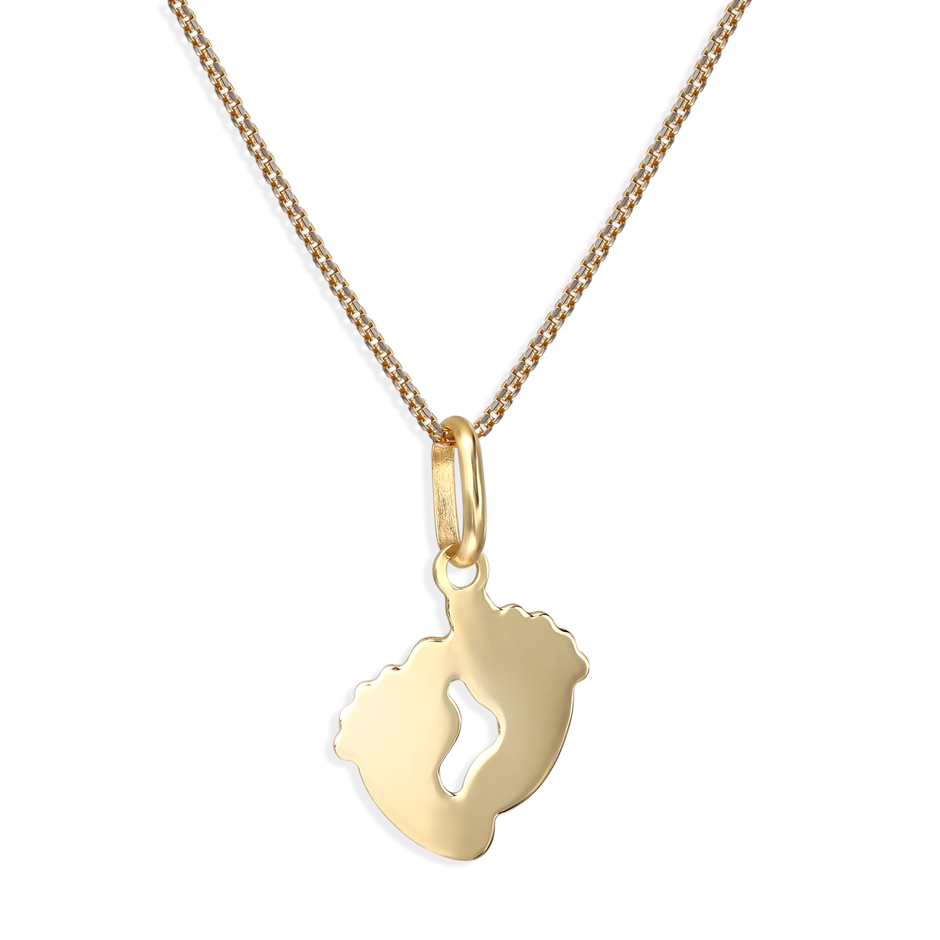 Zawieszka złota stópki, próba 585