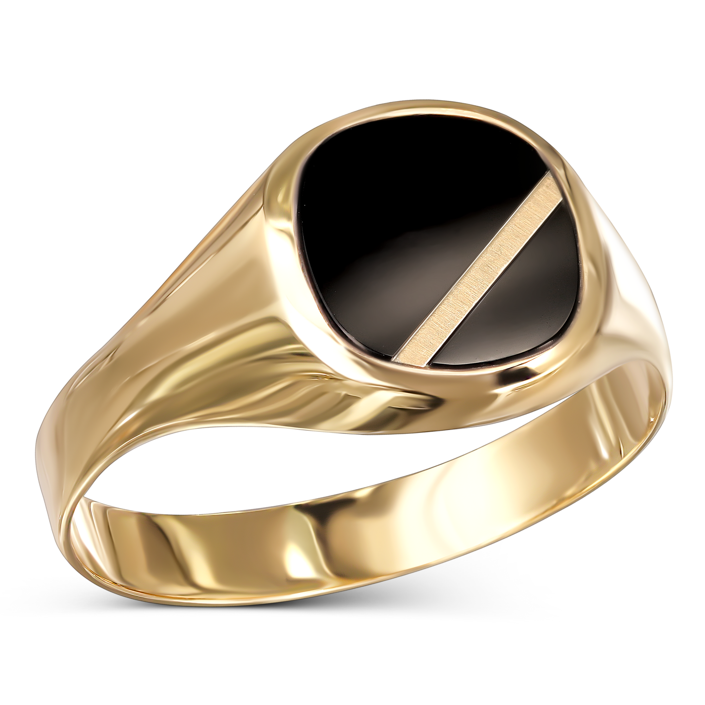 Złoty sygnet Noir, próba 585