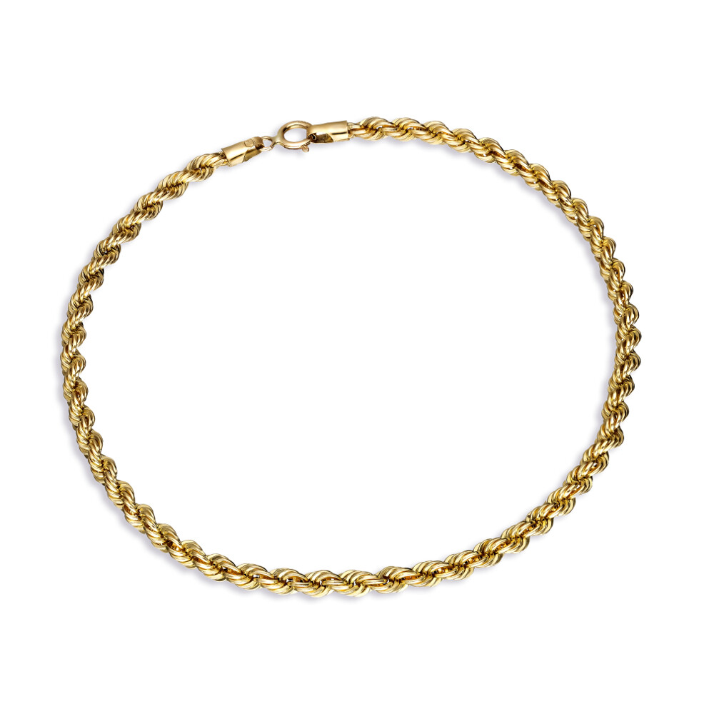 Bransoleta złota kordel, długość 18,5 cm, próba 585