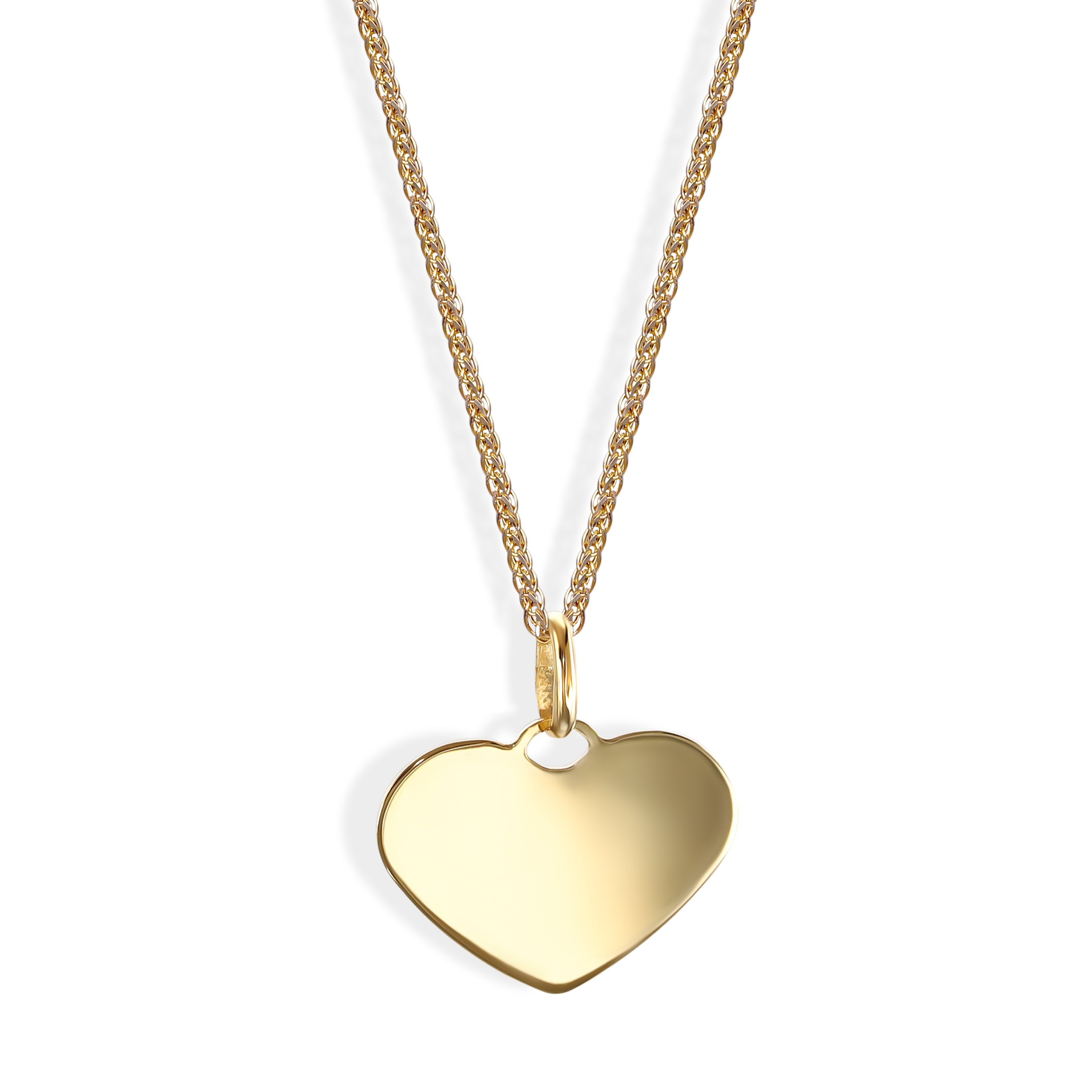 Zawieszka złota w kształcie serca pod grawer, próba 585